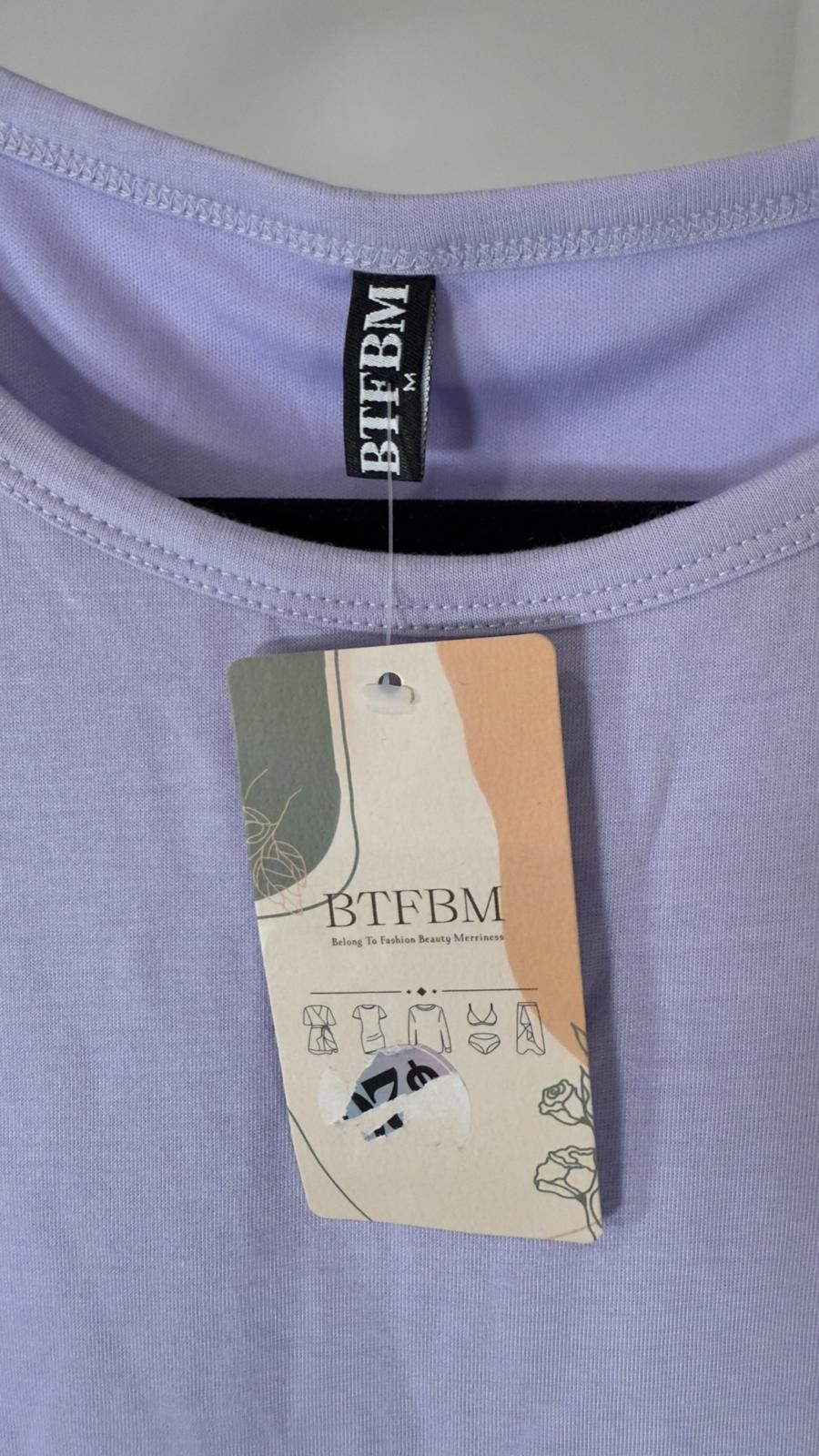 Designer BTBFB Lilac Sleeveless Dress - Stylish & Comfortable Size M / US 6-8 / IT 42-44 - 3 Thumbnail