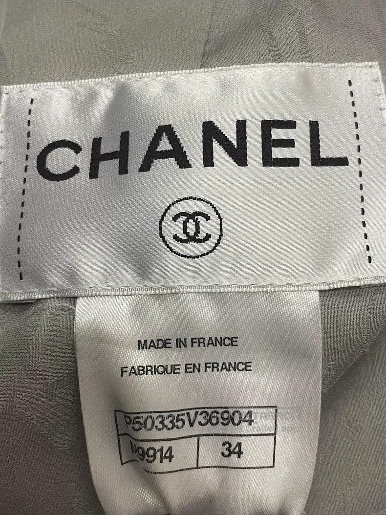 Chanel Chanel Black and white woven fine flash fabric four-pocket Size XXS / US 00 / IT 34 - 4 Thumbnail