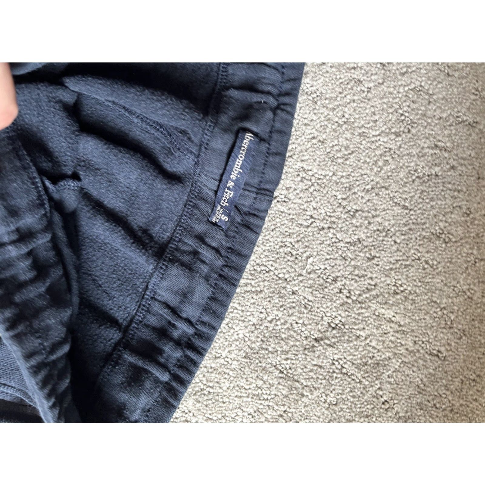 Abercrombie & Fitch Abercrombie & Fitch Sweatpants Lounge Pants Size S Navy Blue Logo Green Women XS? Size 28" / US 6 / IT 42 - 6 Thumbnail