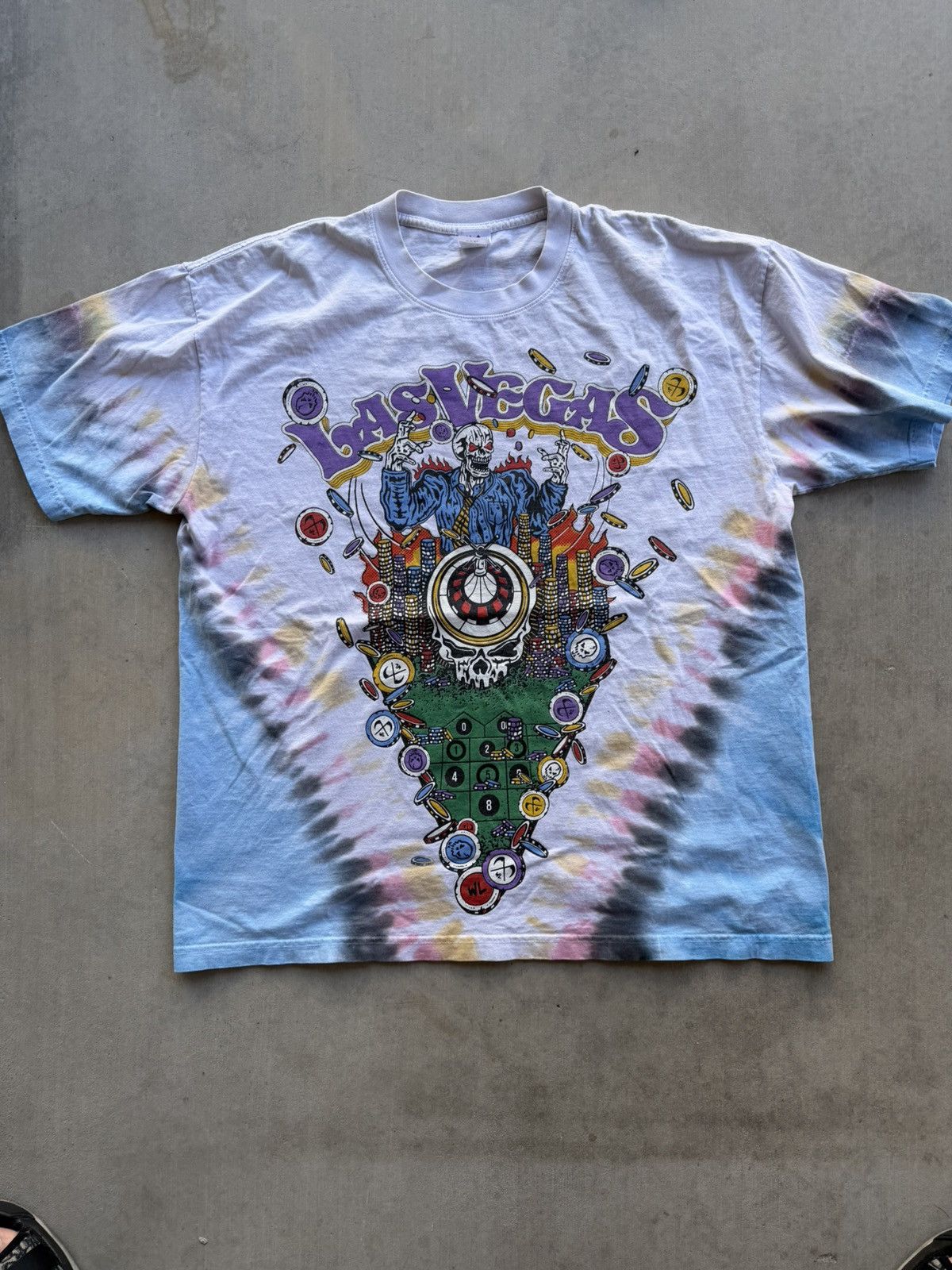 Warren Lotas Warren Lotas Reaper Tie-Dye Las Vegas Tee – Size XL Size US XL / EU 56 / 4 - 1 Thumbnail