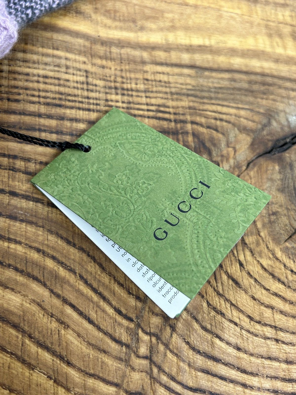 Gucci BNWT Gucci GG Cashmere Fingerless Glover Grey/Pink S Size ONE SIZE - 10 Thumbnail