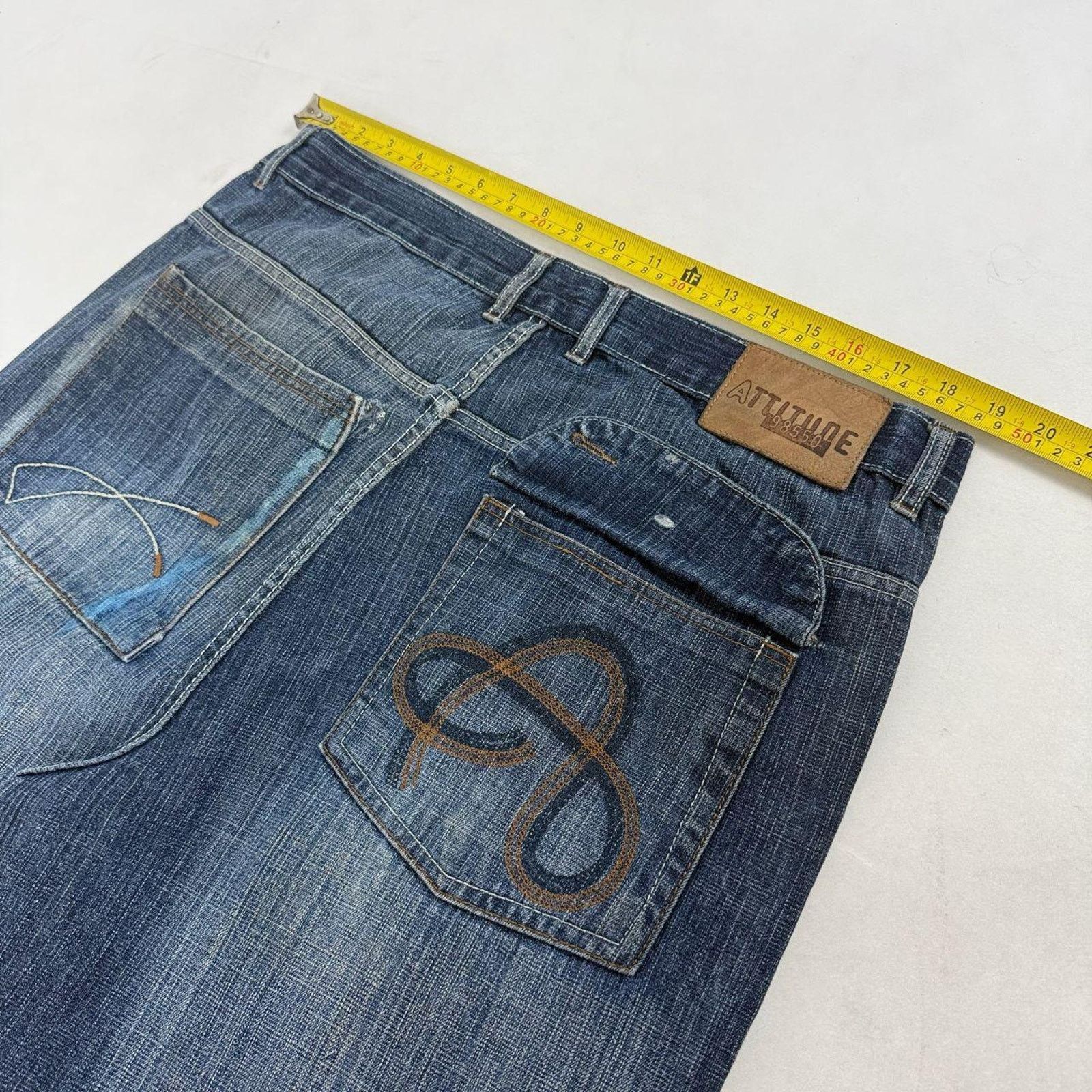 Japanese Brand × Le Grande Bleu (L.G.B.) × Vintage Vintage y2k dark wash grunge archive faded baggy rare jeans Size US 38 / EU 54 - 5 Thumbnail