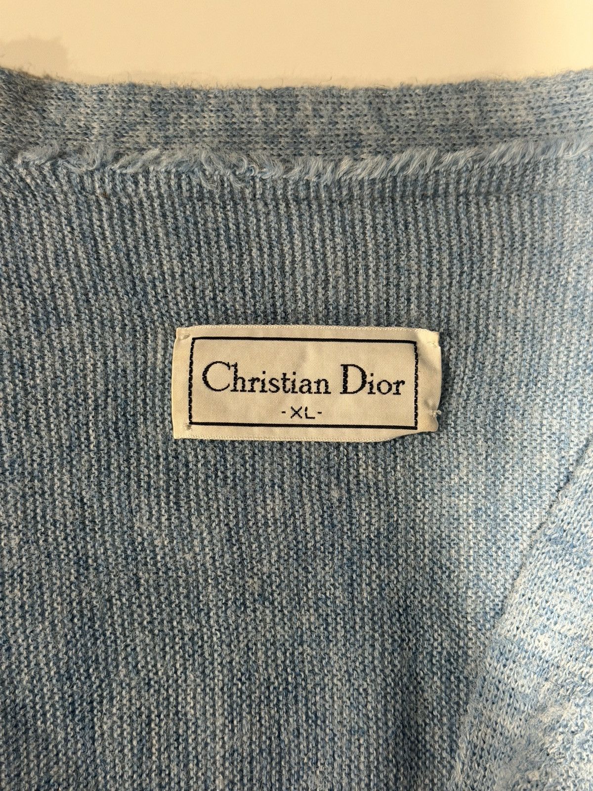 Christian Dior Monsieur 1980s Vintage Christian Dior Grunge Cropped Cardigan XL Size US XL / EU 56 / 4 - 6 Thumbnail