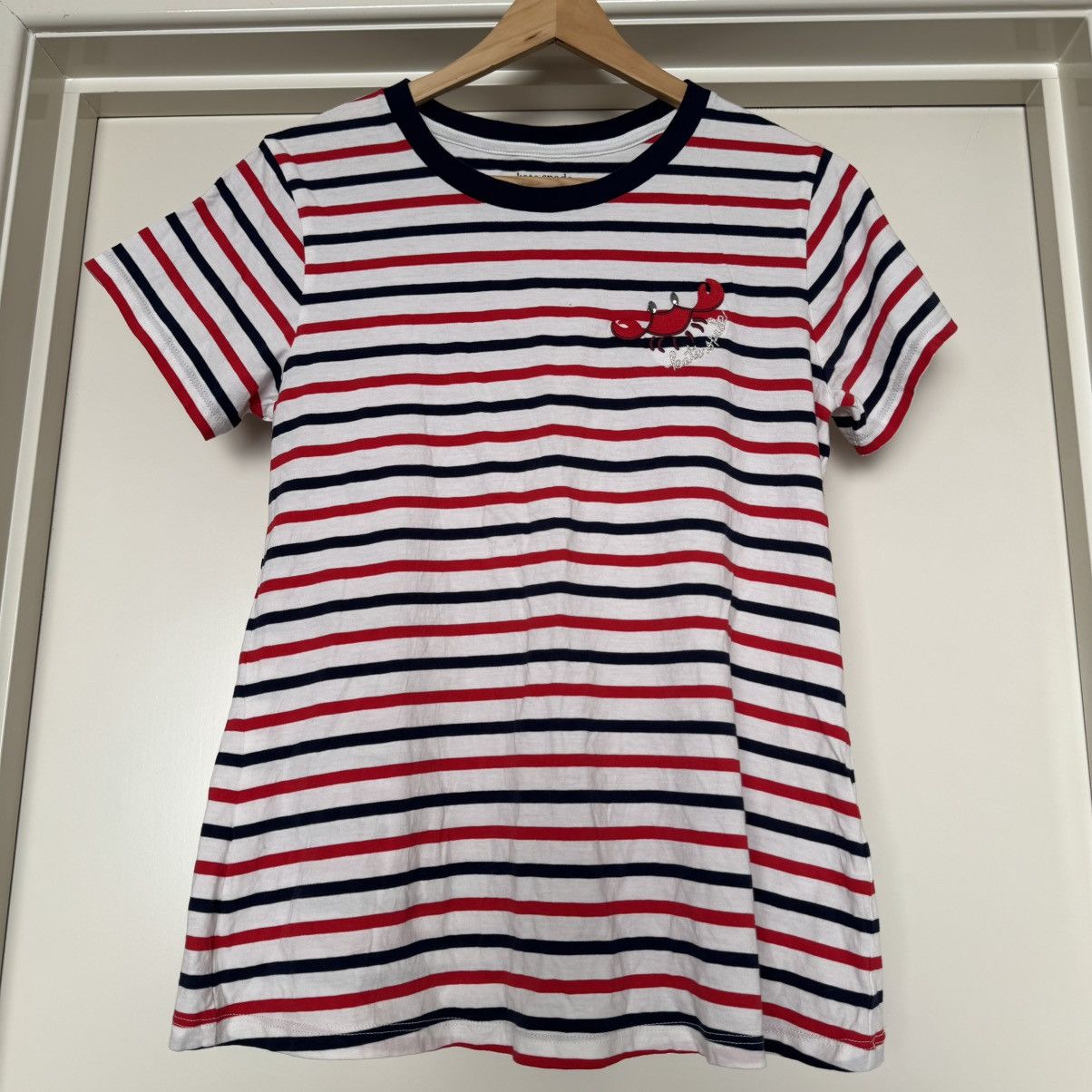 Kate Spade New logo White Red Striped T-Shirt ❣️ Size S / US 4 / IT 40 - 14 Thumbnail