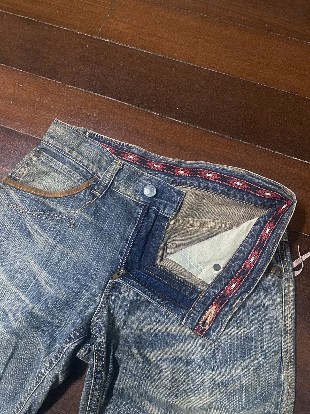 Edwin Edwin exclusive vintage mud wash flare rusty distressed Size US 33 - 10 Thumbnail