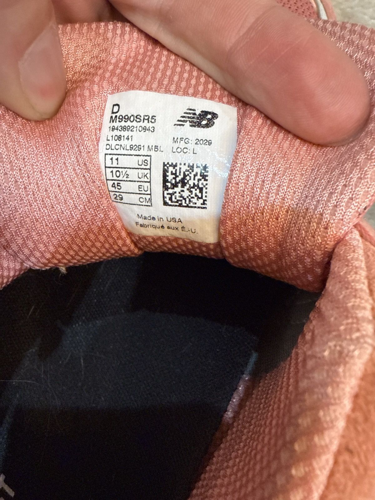 New Balance New Balance 990v5 Sunrise Rose Made in USA Size US 11 / EU 44 - 15 Thumbnail
