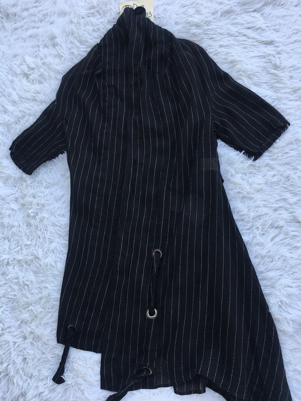 Yohji Yamamoto Rare Vintage Y’s Yohji Yamamoto Linen Stripes Cardi Size US M / EU 48-50 / 2 - 7 Thumbnail