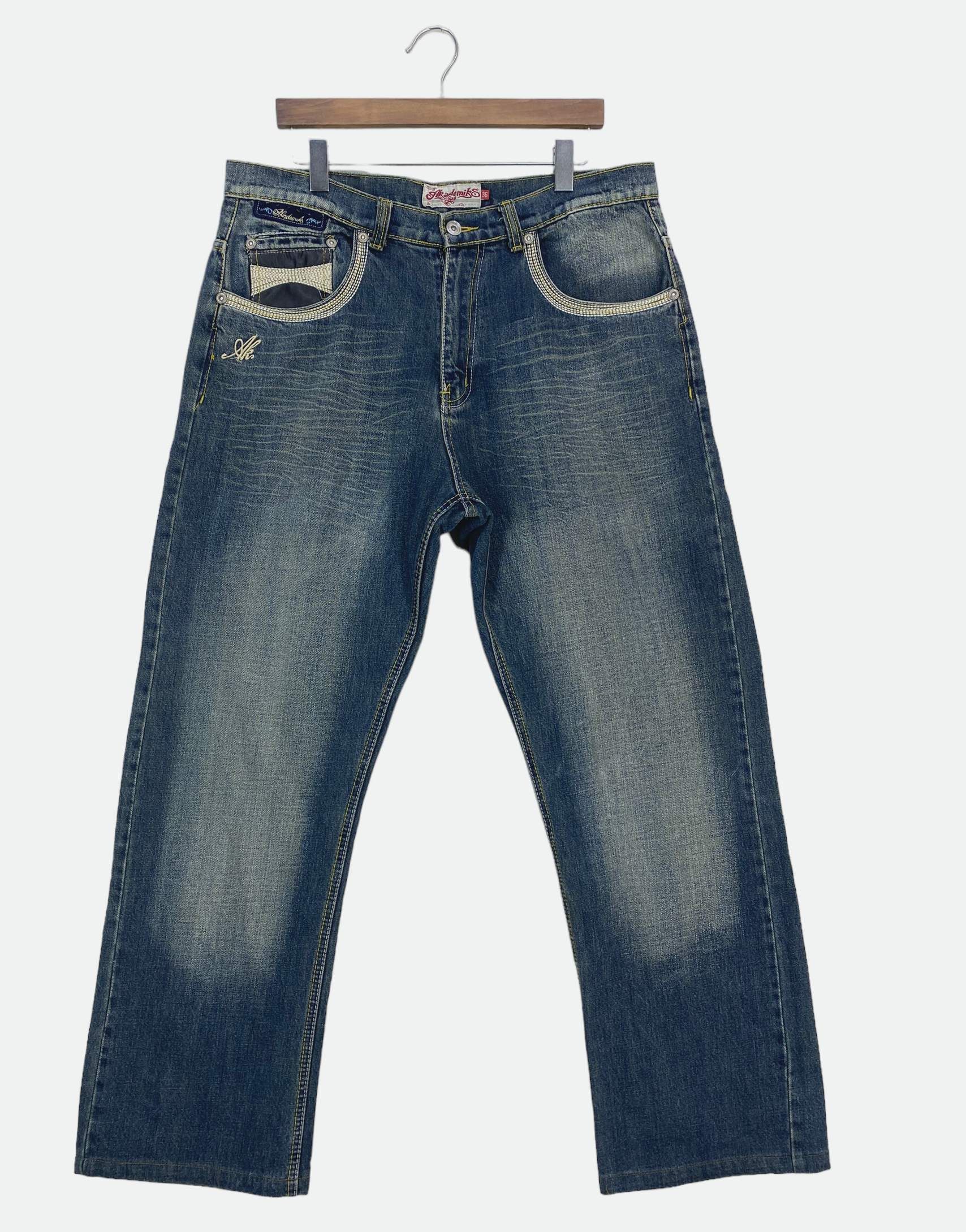 Akademiks Akademiks Denim Jeans Hip Hop Baggy Skateboards Jeans Size US 36 / EU 52 - 2 Thumbnail