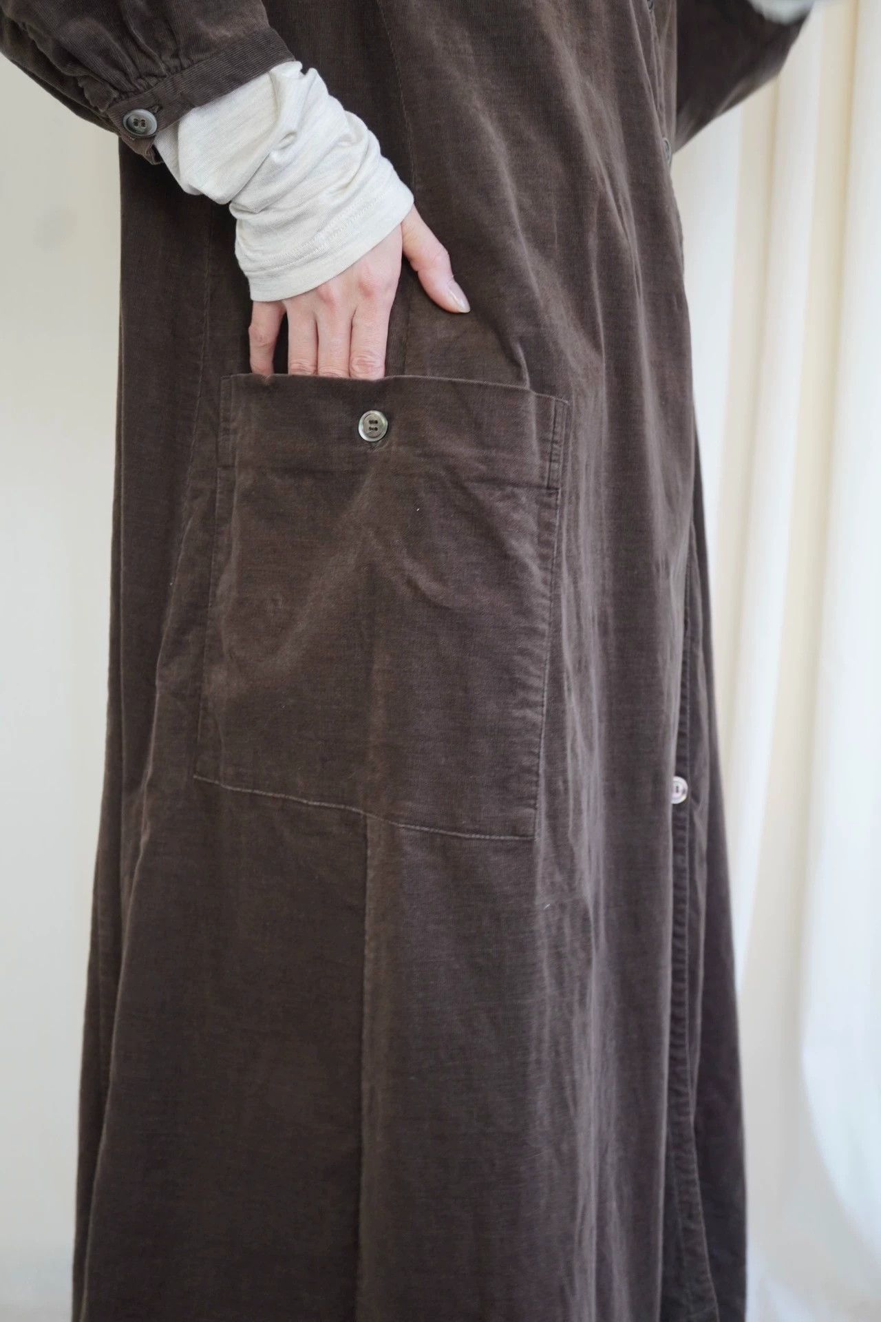 Y's Y's 1980s Living Corduroy Asymmetric Robe Size ONE SIZE - 8 Thumbnail