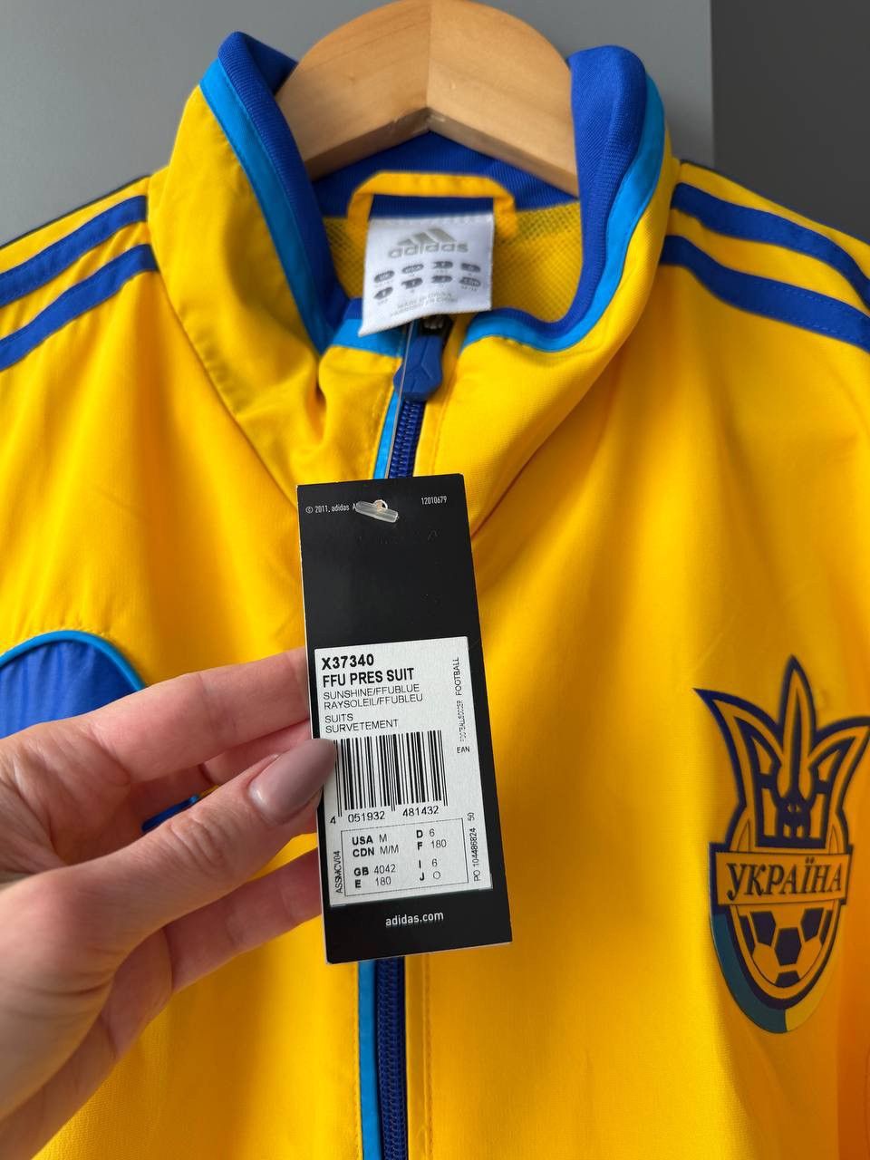 Adidas Adidas Ukraine Vintage 2010/11 Tracksuit Size US M / EU 48-50 / 2 - 7 Thumbnail
