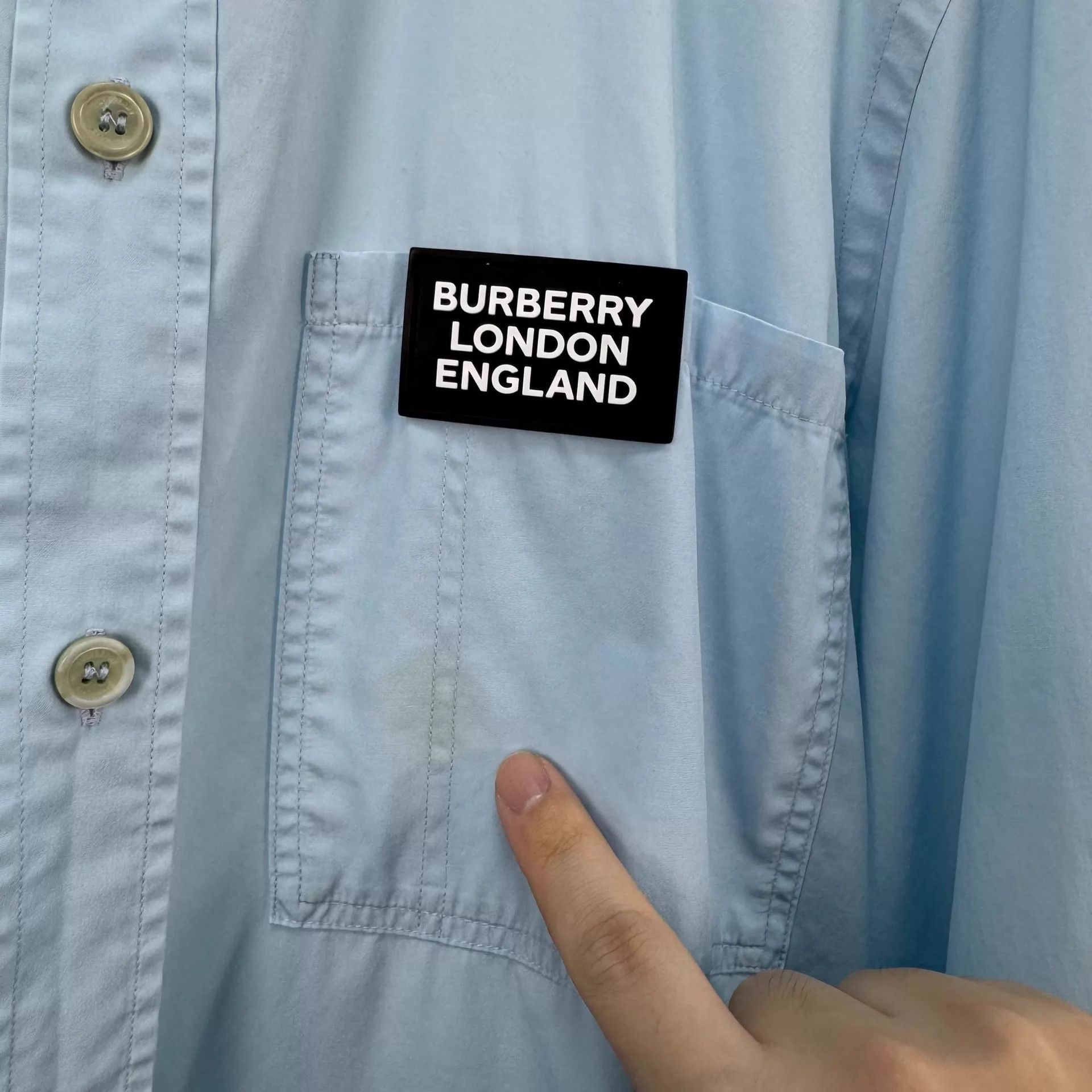 Burberry Burberry Logo Plaque Long Sleeve Shirt M 95 New Size US M / EU 48-50 / 2 - 5 Thumbnail