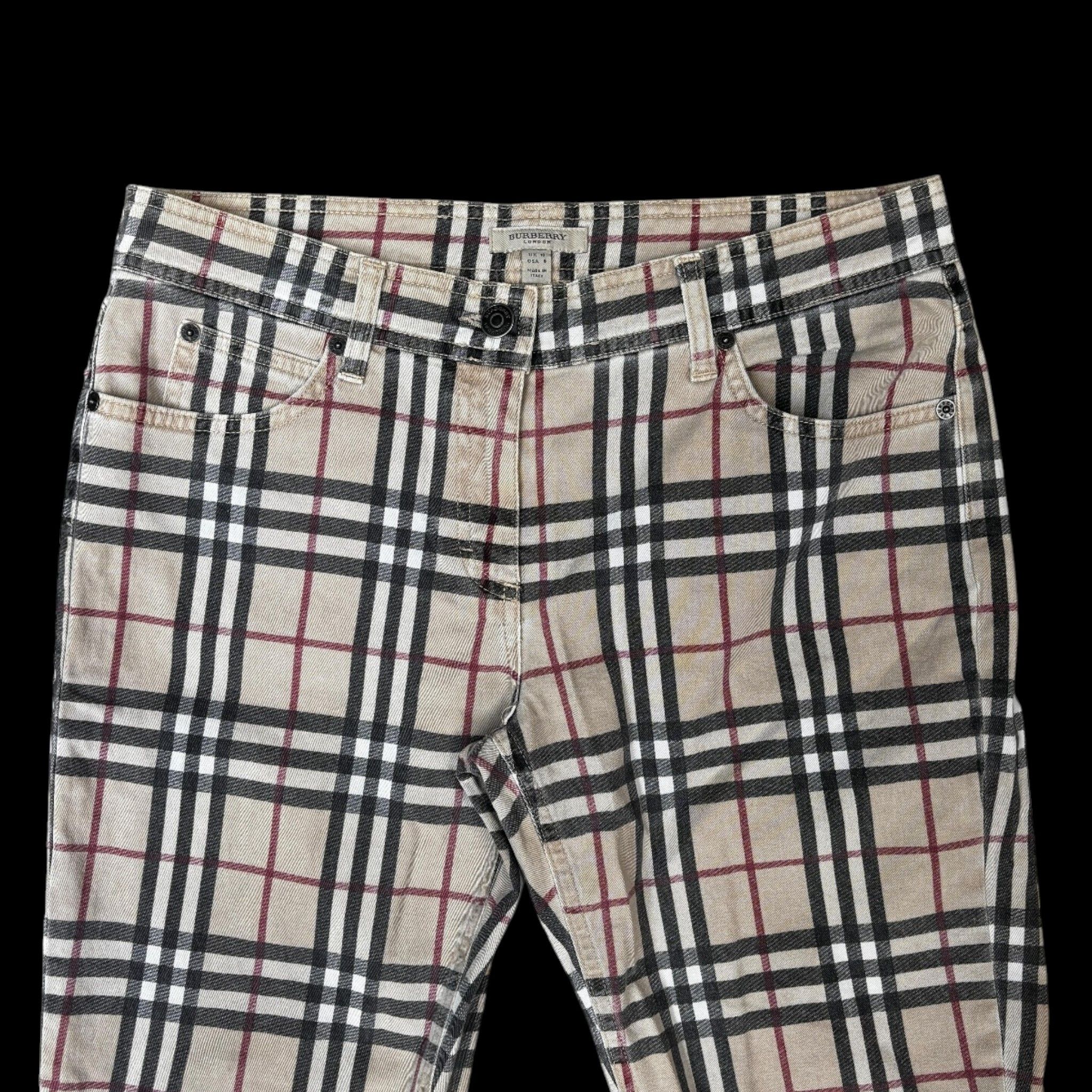 Burberry × Designer × Vintage Vintage Burberry London Nova Check Trouser Pants Size 28" / US 6 / IT 42 - 6 Thumbnail