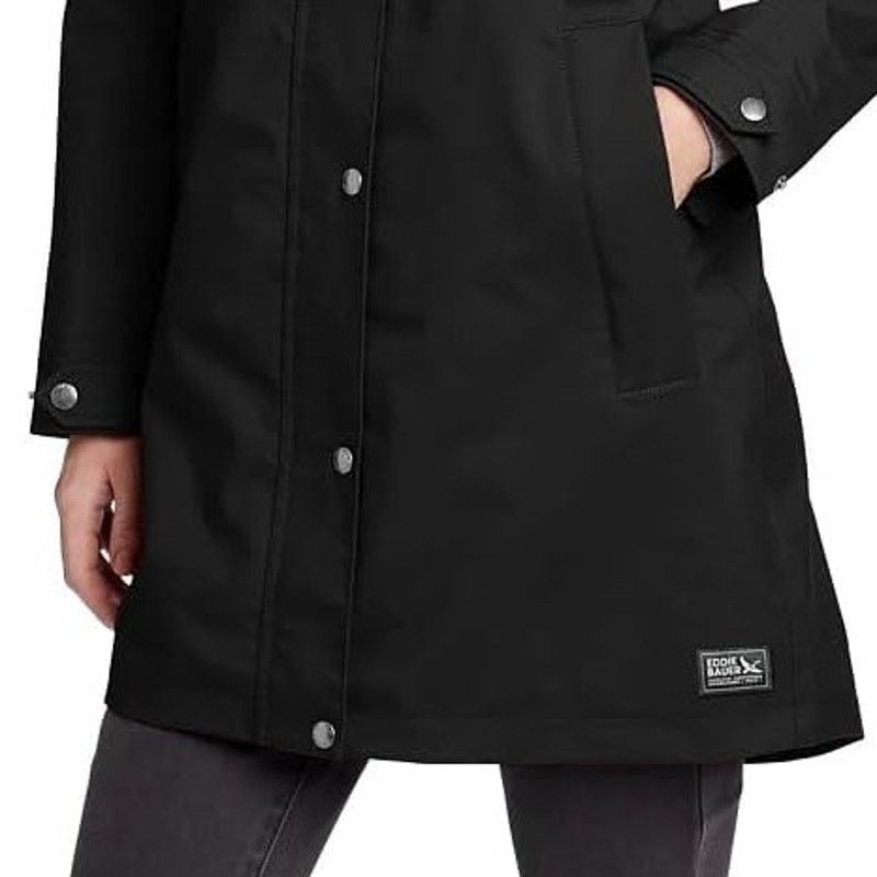 Eddie Bauer New Eddie Bauer Womens XS Black Riley Waterproof Parka Coat Size XS / US 0-2 / IT 36-38 - 4 Thumbnail