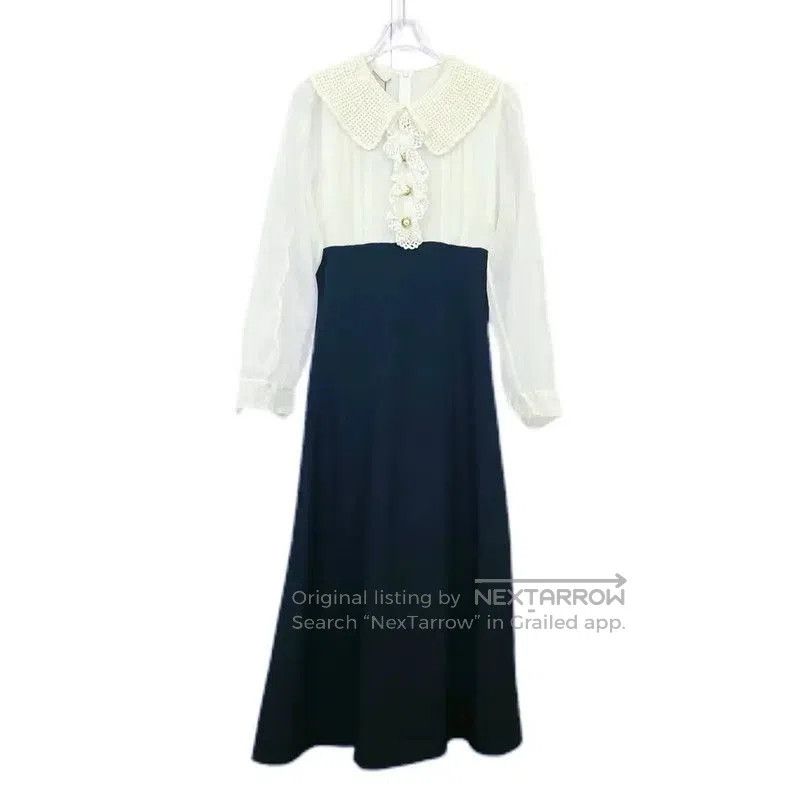 Miu Miu Miu Miu Long Sleeve White Cotton Dress . Size M / US 6-8 / IT 42-44 - 1 Thumbnail