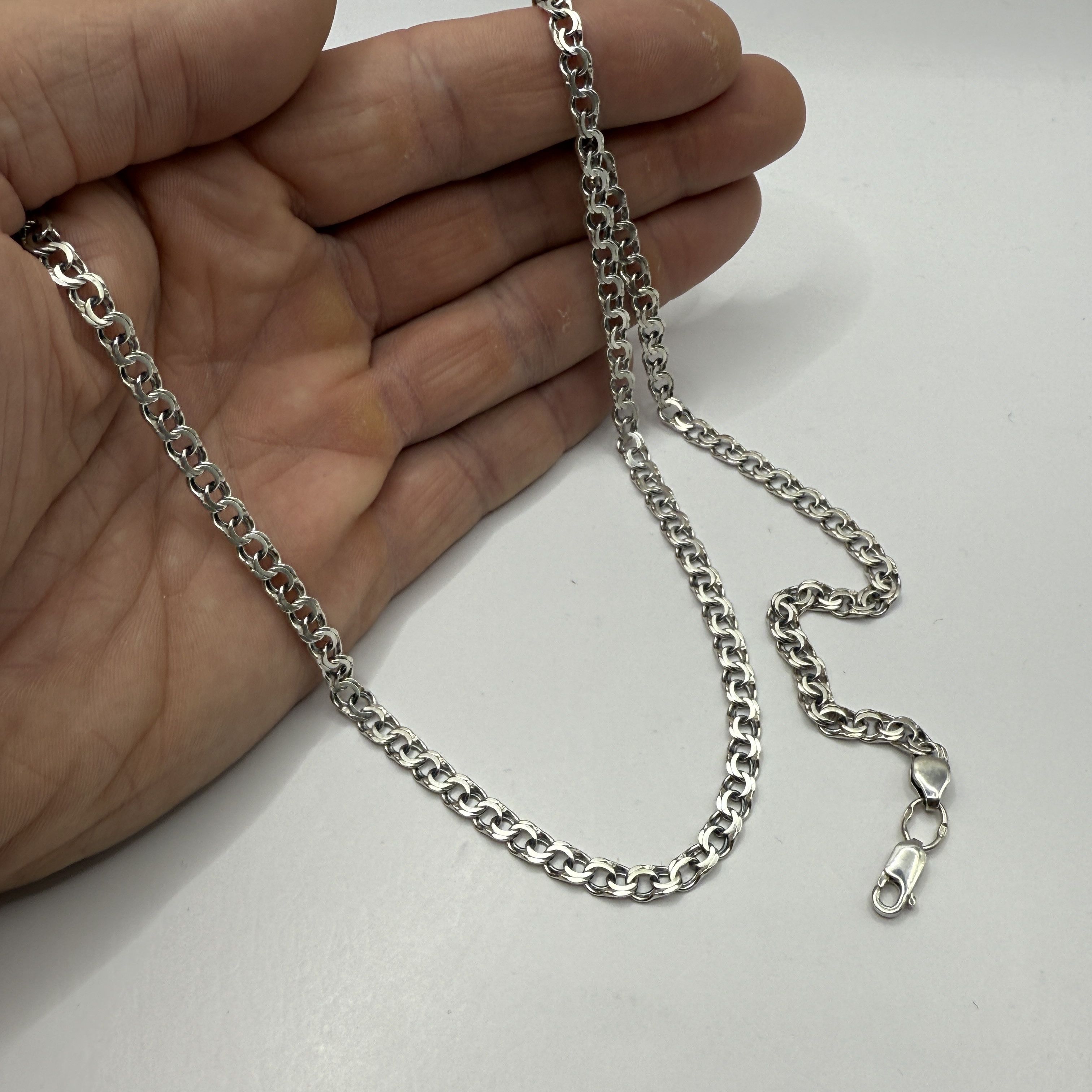 Sterling Silver Vintage Chain, 925 Sterling Silver, Signed , 14,73g Size ONE SIZE - 7 Thumbnail