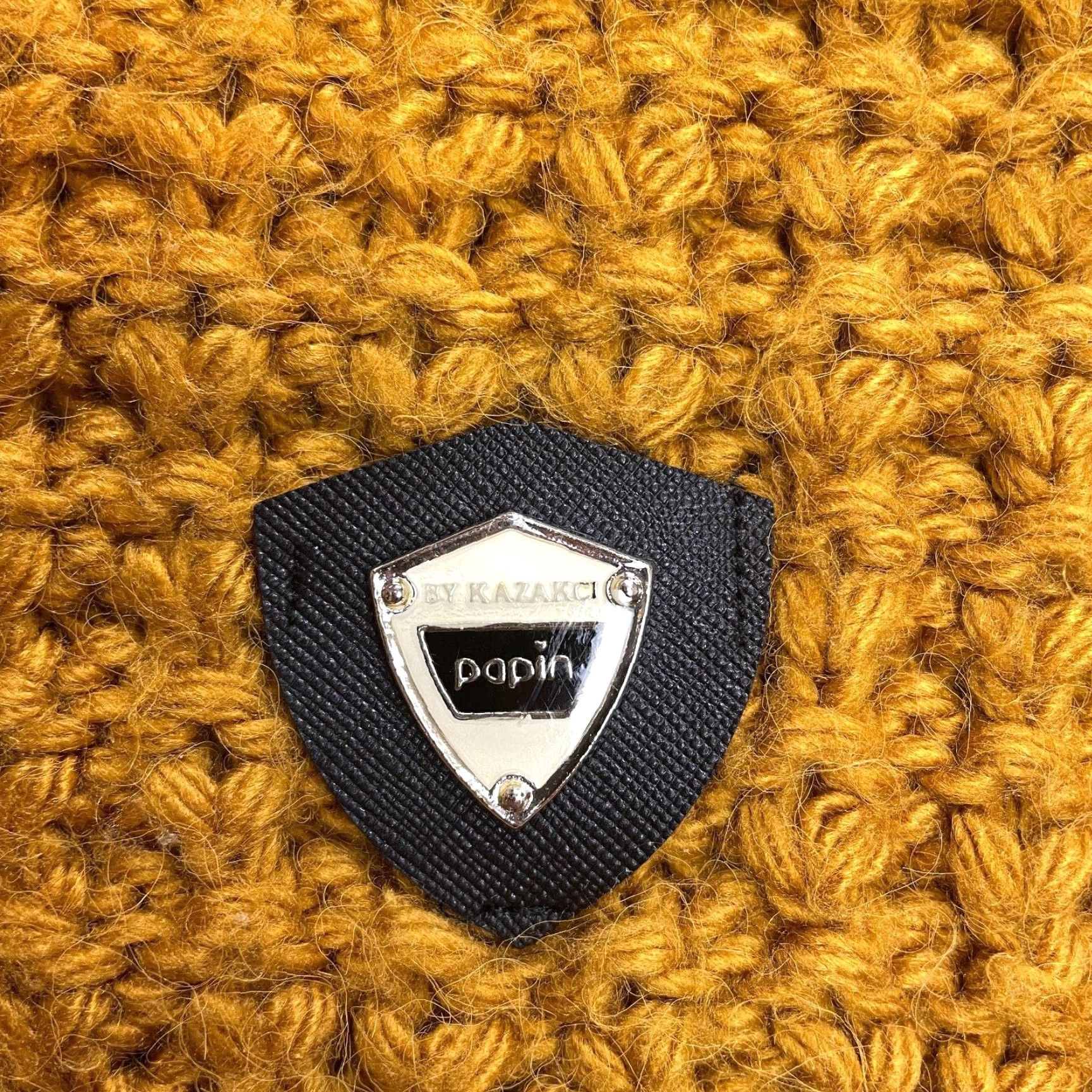 Tommy Hilfiger Tommy Hilfiger Sweater Womens M Waffle-Knit Brownish Yellow Crew Neck Wool Acrylic Size M / US 6-8 / IT 42-44 - 2 Thumbnail
