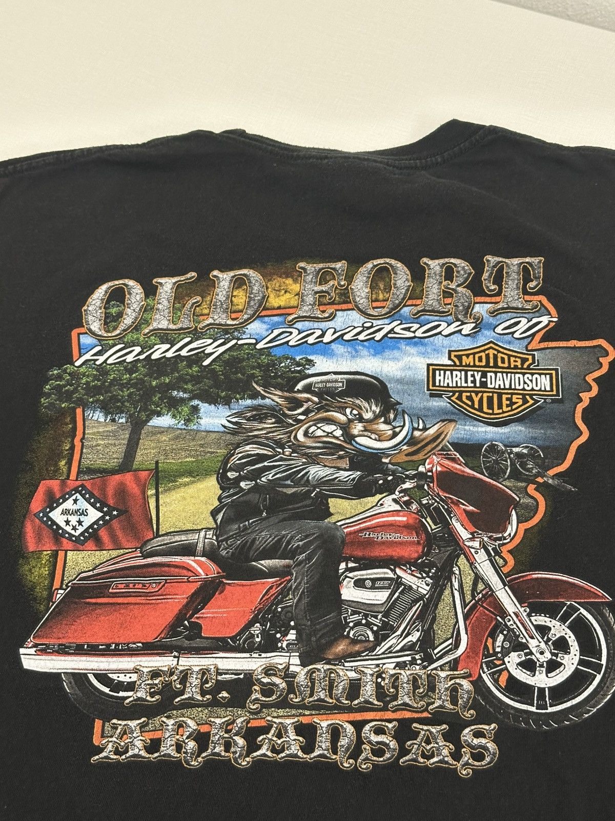 Harley Davidson Vintage Harley Davidson Old Fort Smith Arkansas Engine XL Size US XL / EU 56 / 4 - 8 Thumbnail