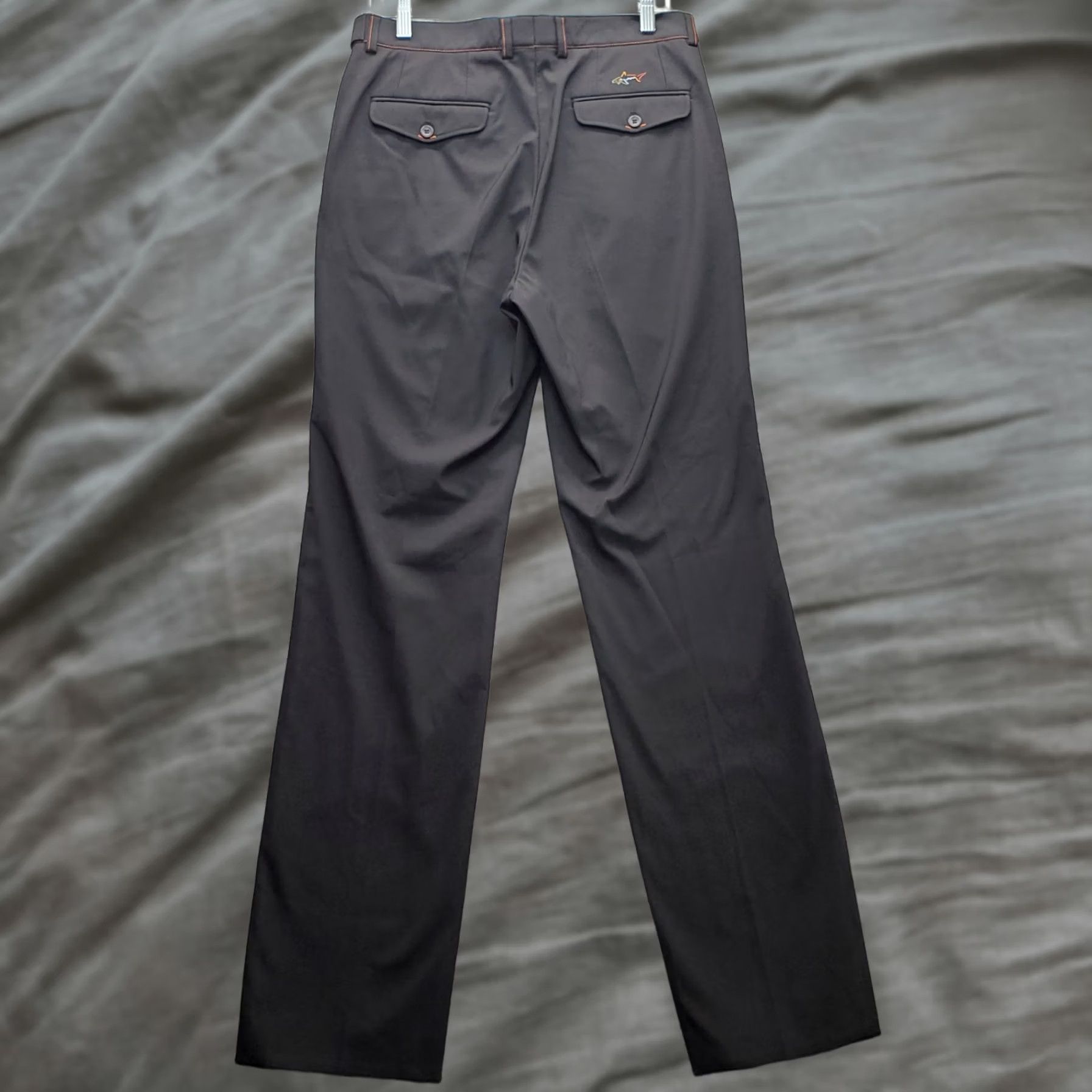 Vintage Greg Norman Mens Dress Pants 31 Black Pleated Front Straight Pants Mens Size 31 Black Size US 31 - 1 Thumbnail