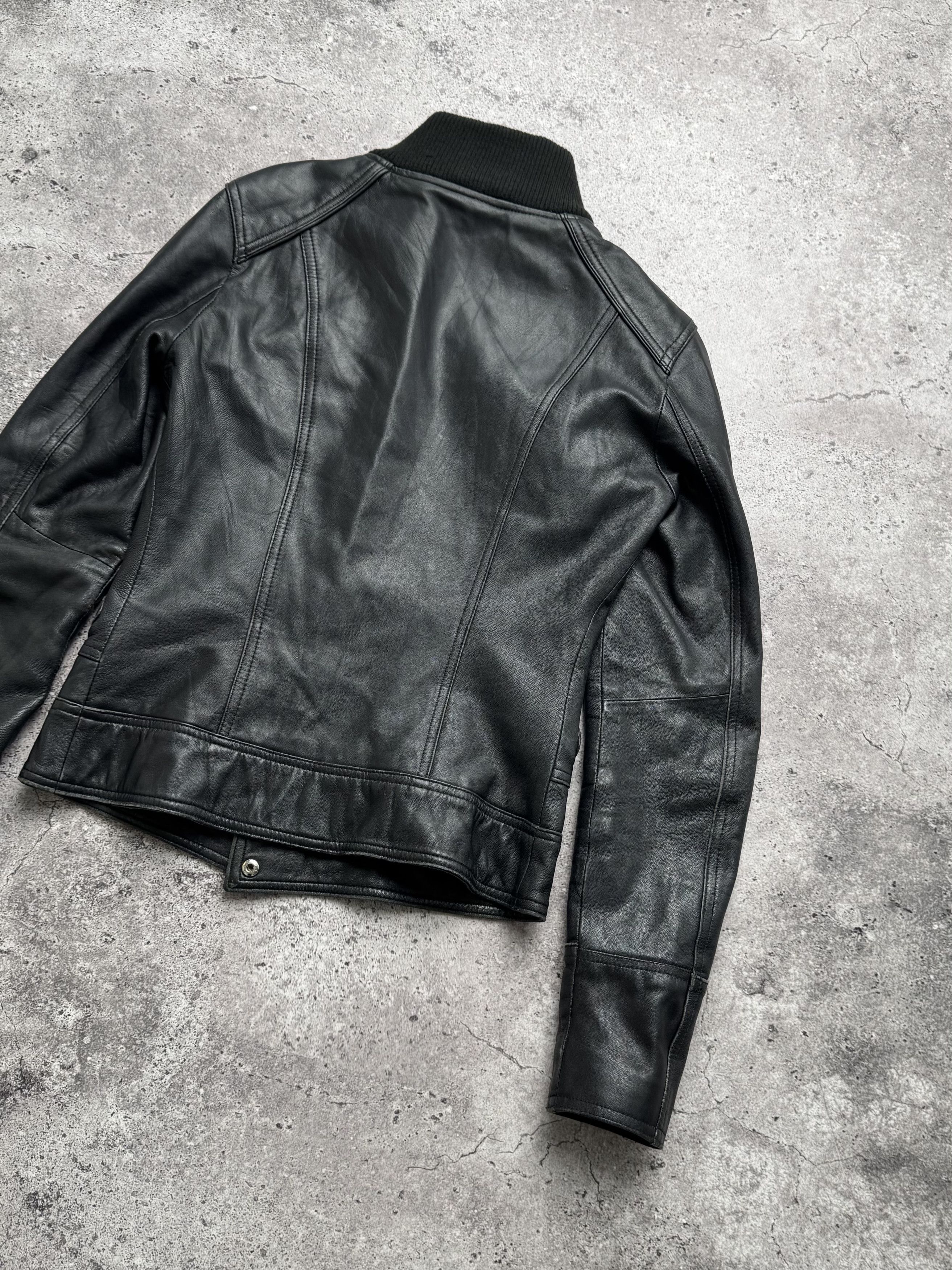 Vintage Vintage Cropped Leather Jacket C2(V480) Size XS / US 0-2 / IT 36-38 - 13 Thumbnail