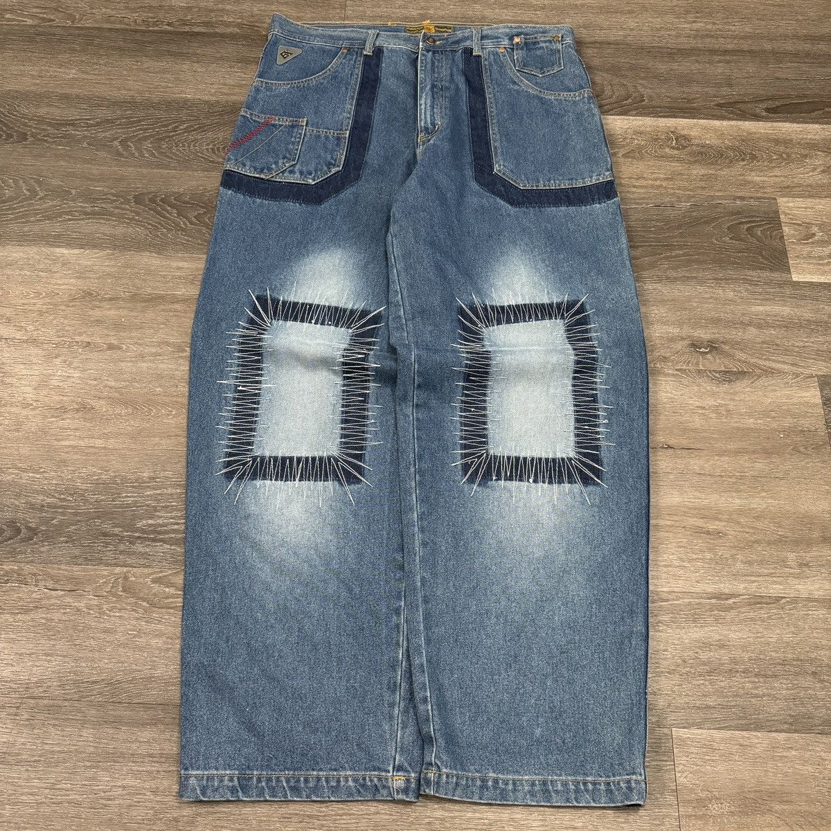 JNCO × Japanese Brand × Vintage Vintage Book X baggy wide leg archive style jeans Size US 38 / EU 54 - 1 Thumbnail