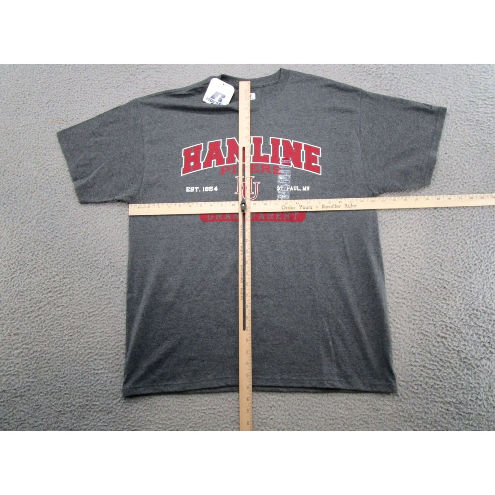 Russell Athletic VINTAGE Hamline University Grandparent Russell Athletic T-Shirt NCAA Adult XL NEW Gray University Russell Athletic T-Shirt Mens XL New Size US XL / EU 56 / 4 - 6 Thumbnail