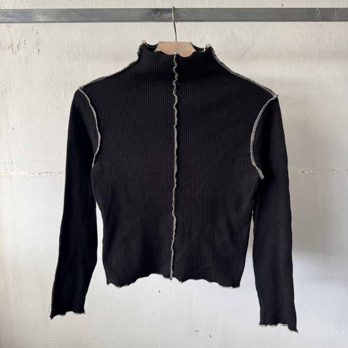 If Six Was Nine Barak seems pattern long sleeve knit turtle neck Size US XS / EU 42 / 0 - 1 Thumbnail