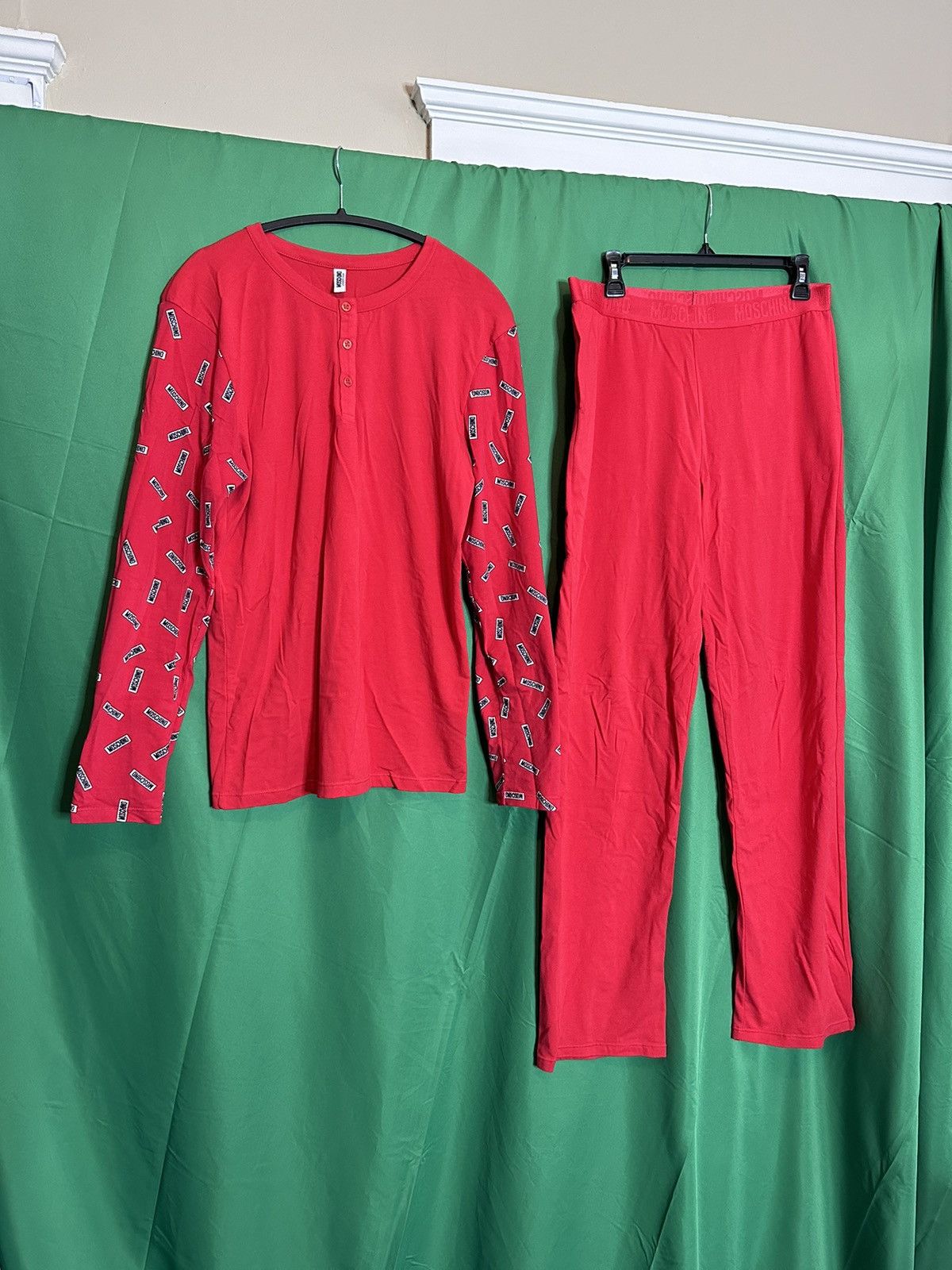 Moschino 2-piece logo pajamas / sleepwear set - top & bottoms Size US S / EU 44-46 / 1 - 1 Thumbnail