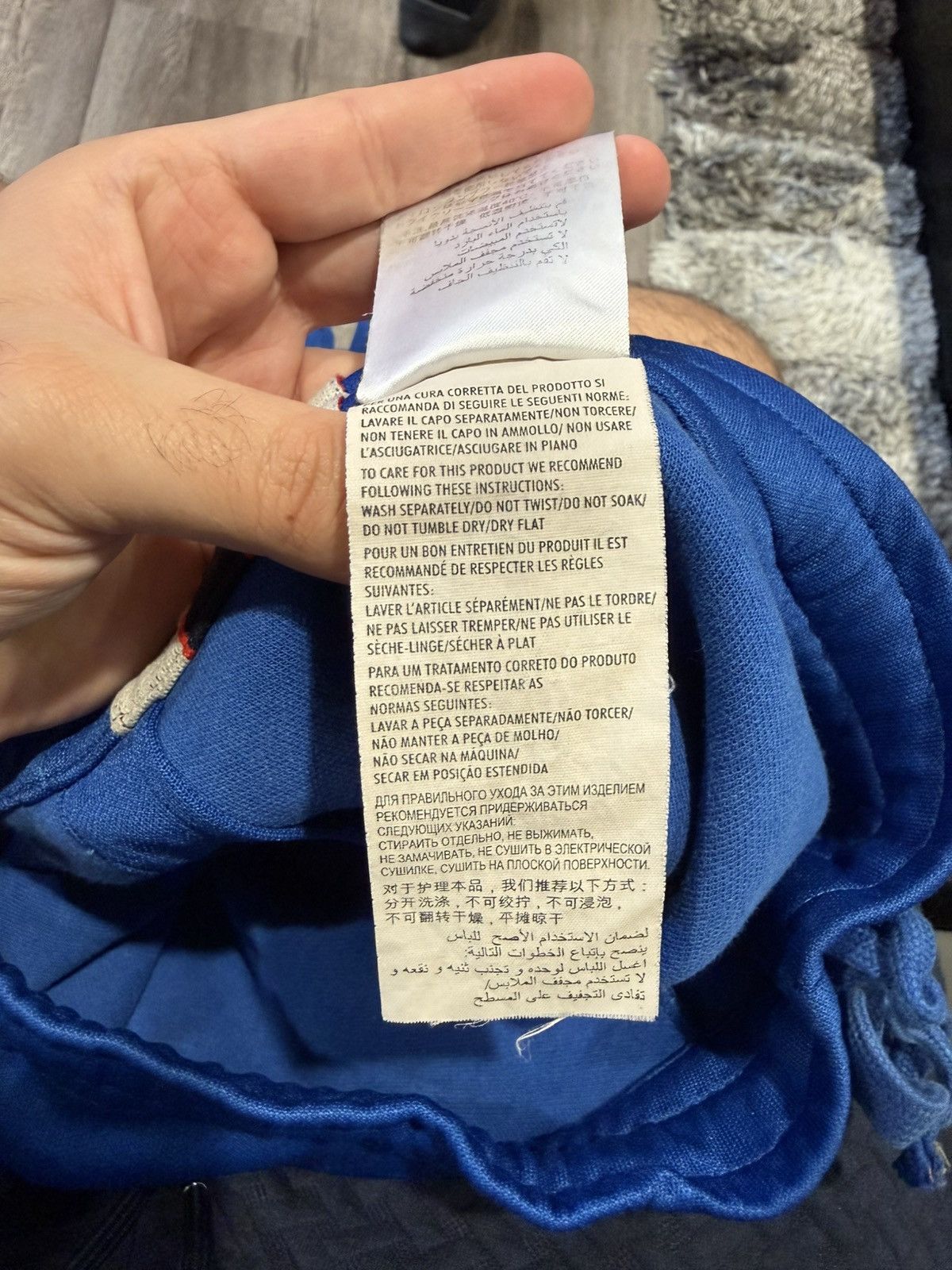 Gucci Gucci Blue Logo Side Stripe Track Pants Size US 34 / EU 50 - 10 Thumbnail