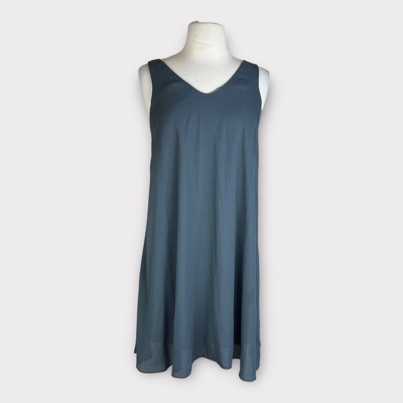 Nordstrom Coveted Clothing | Sheer Gray Shift Dress | Small Size S / US 4 / IT 40 - 4 Thumbnail