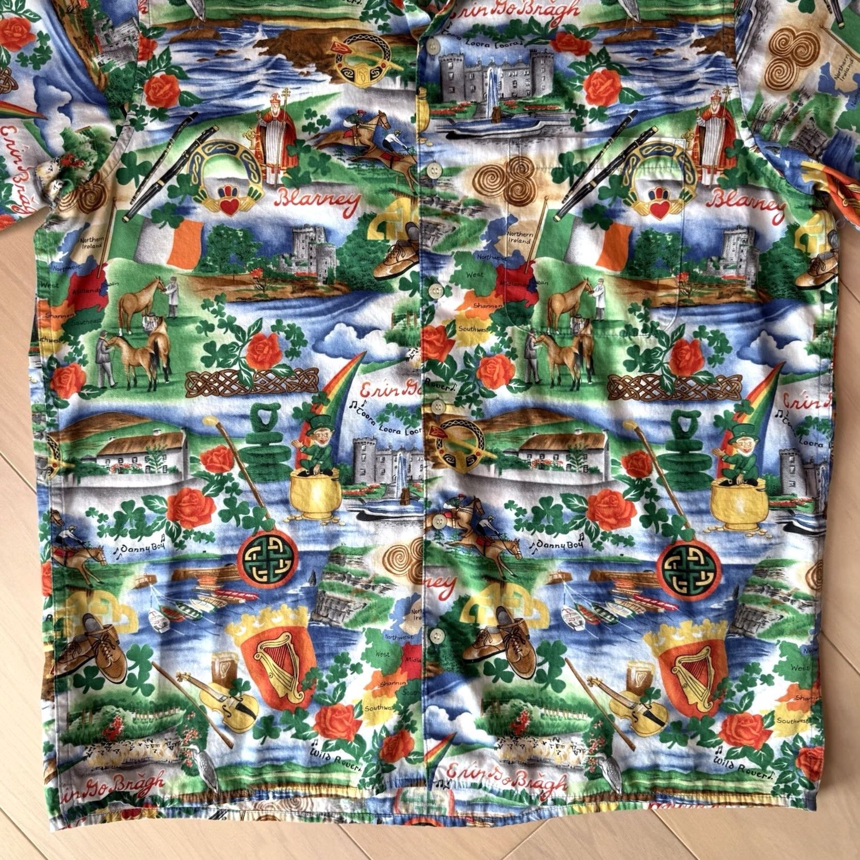 Reyn Spooner Reyn Spooner St Patricks Day Shirt Multicolor Ireland Irish Short Sleeve Party M Size US M / EU 48-50 / 2 - 5 Thumbnail