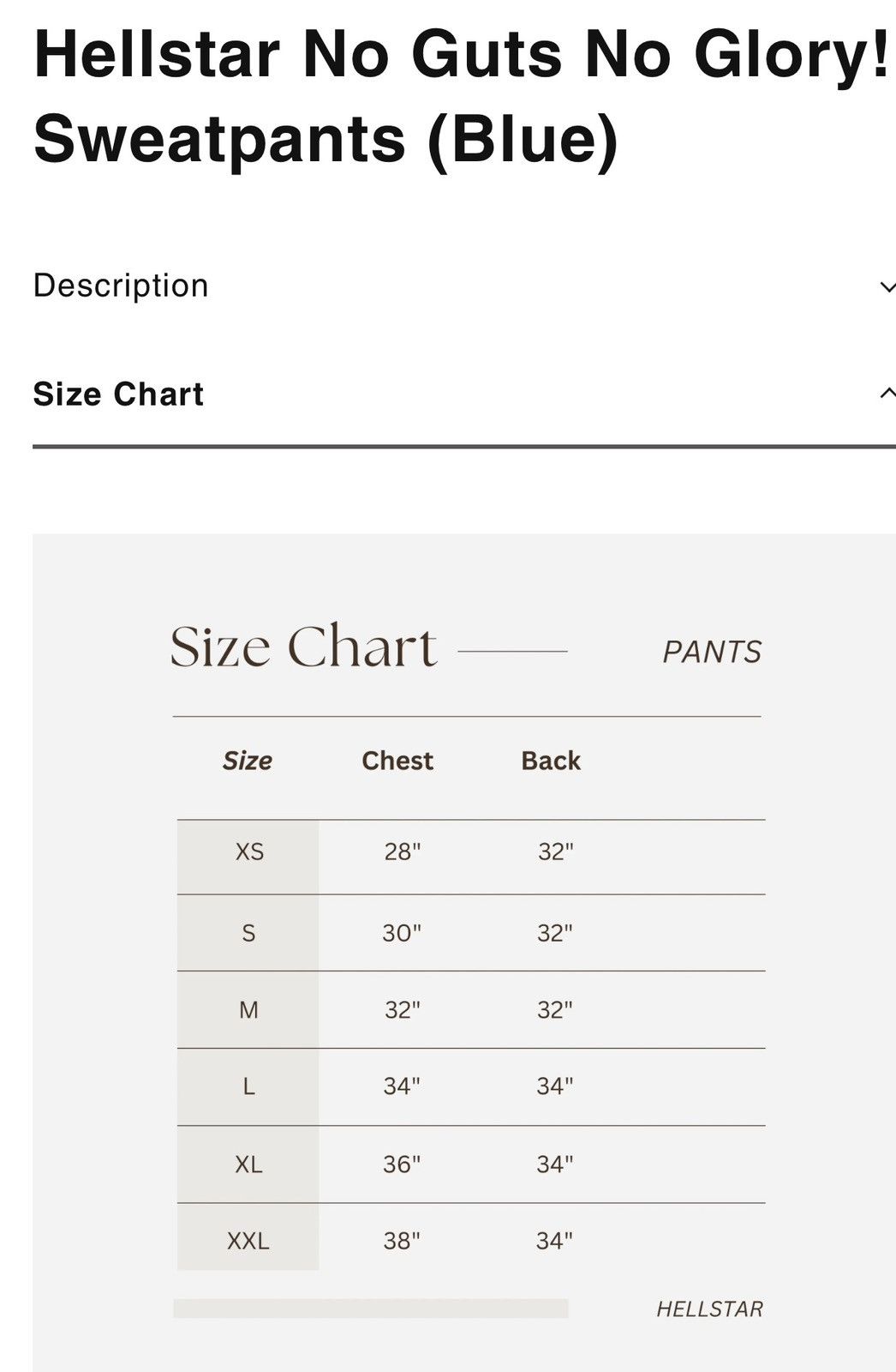 HELLSTAR Hellstar No Guts No Glory Sweatpants (Medium) Size US 32 / EU 48 - 14 Thumbnail