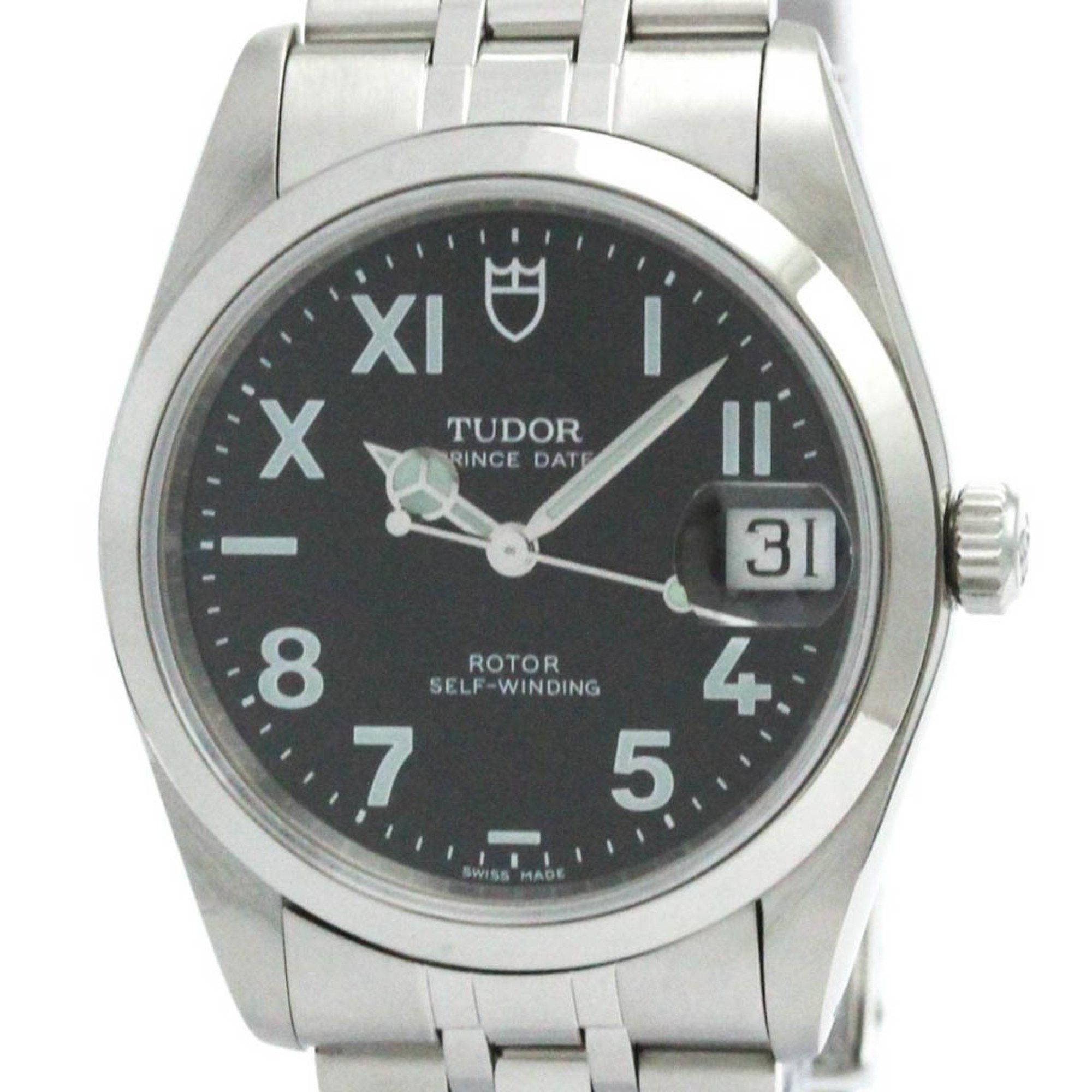 Tudor Polished TUDOR Prince Oyster Date Steel Automatic Mens Watch 74000N BF580936 Size ONE SIZE - 1 Thumbnail