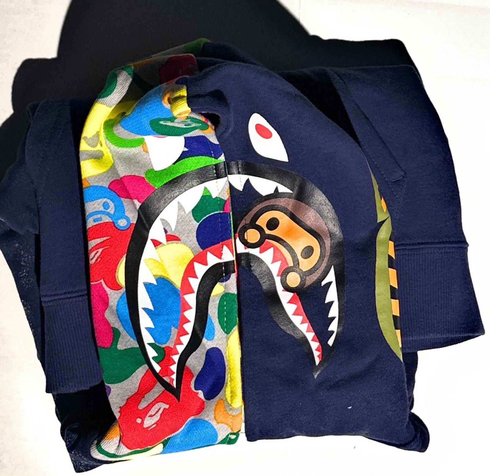 Bape BAPE x Baby Milo Kids Full Zip Shark Hoodie Multi Camo 120cm Size US XXS / EU 40 - 2 Thumbnail