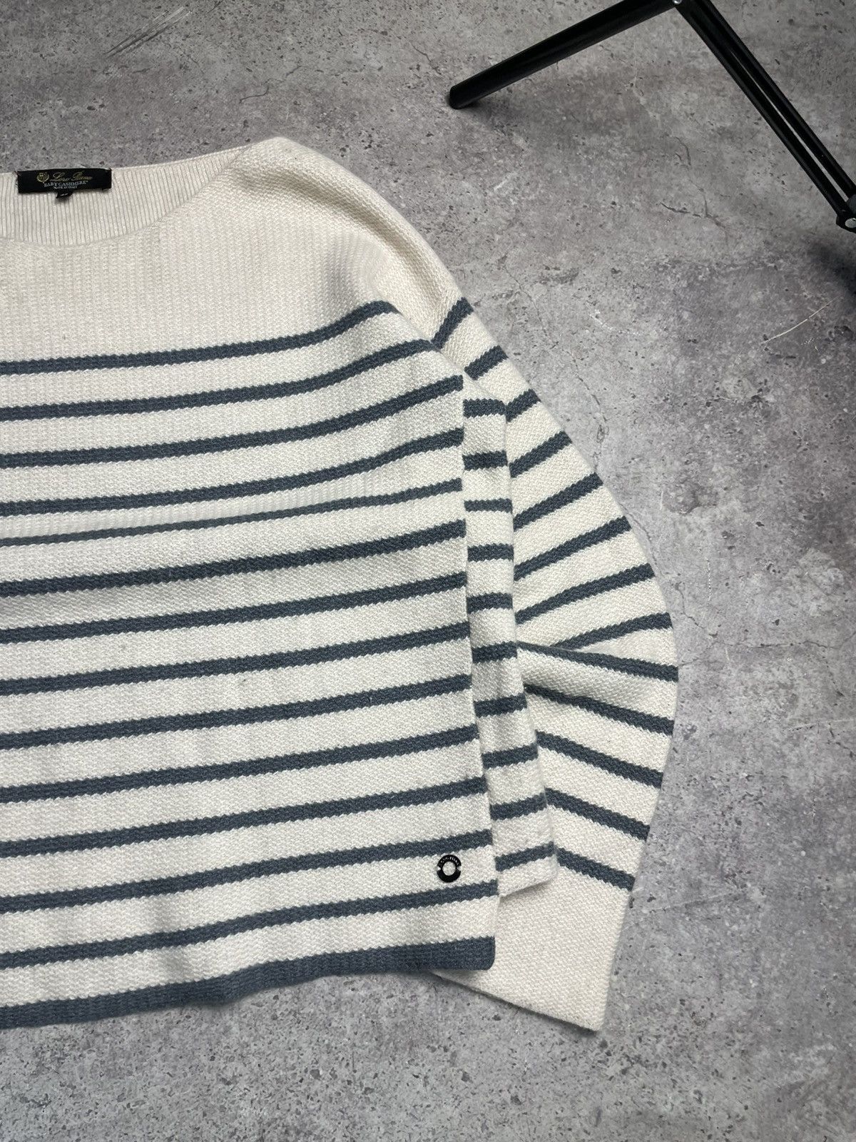Loro Piana Loro Piana Baby Cashmere Striped Mezzocollo Sweater Size M / US 6-8 / IT 42-44 - 3 Thumbnail