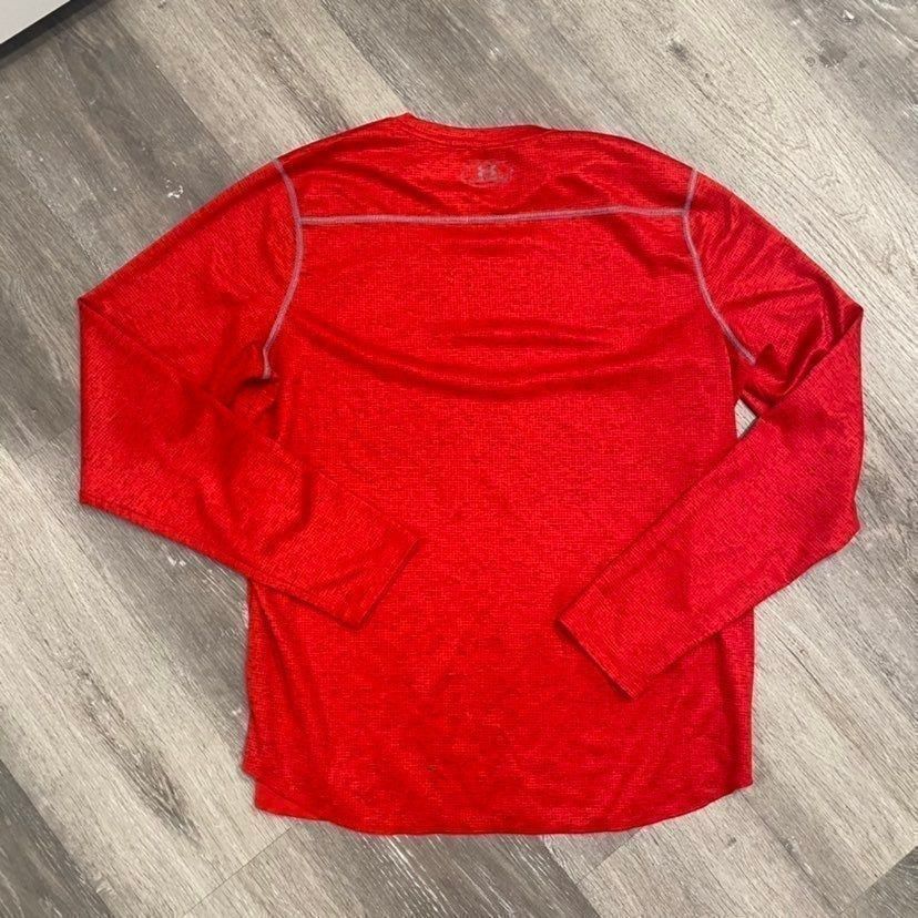 Under Armour Under Armour Red Athletic Long Sleeve Shirt Men Large Bin J- Size US L / EU 52-54 / 3 - 5 Thumbnail