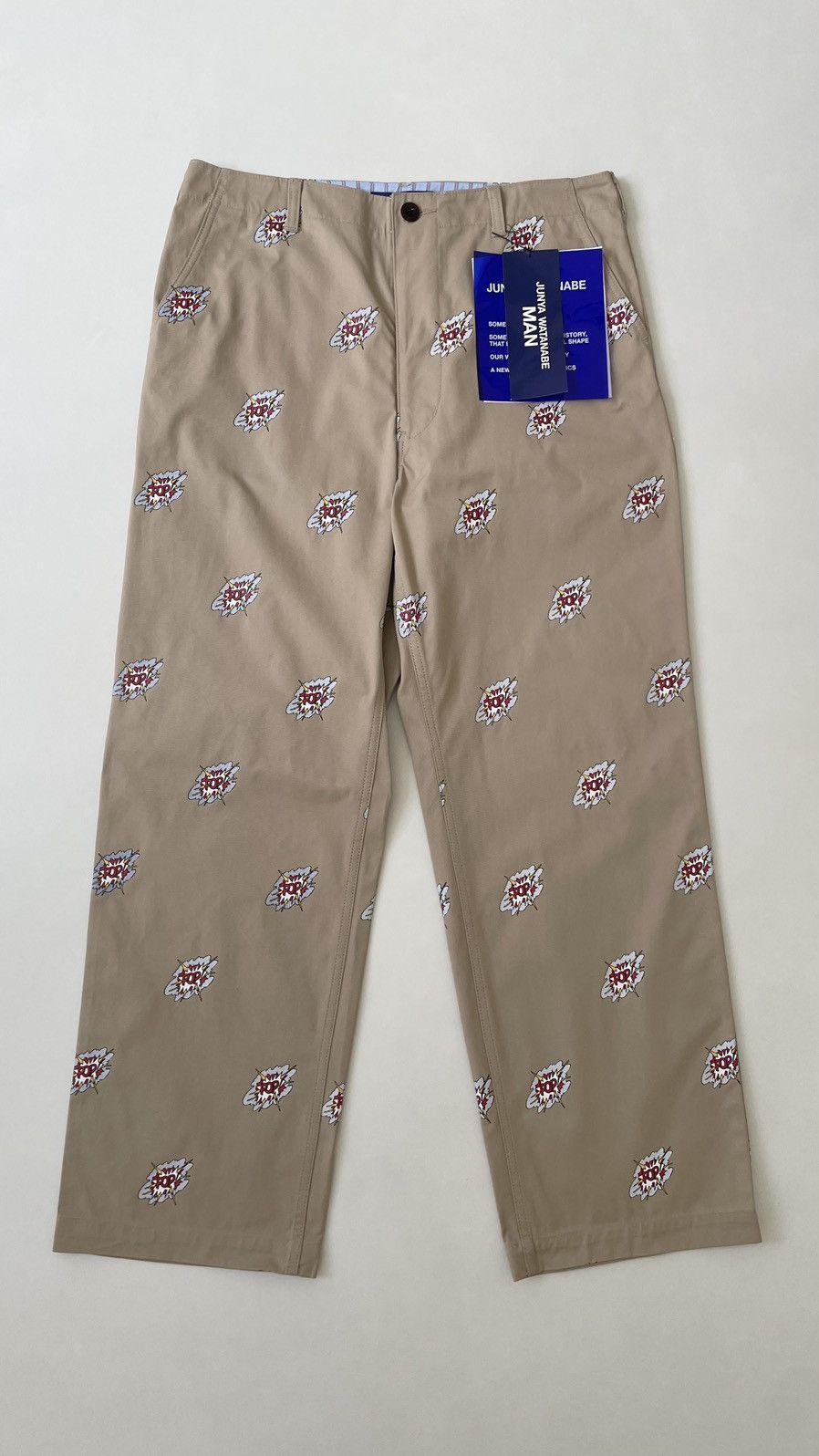 Comme des Garcons Lichtenstein ‘Pop’ Print Beige Wide Pants Size US 36 / EU 52 - 19 Thumbnail