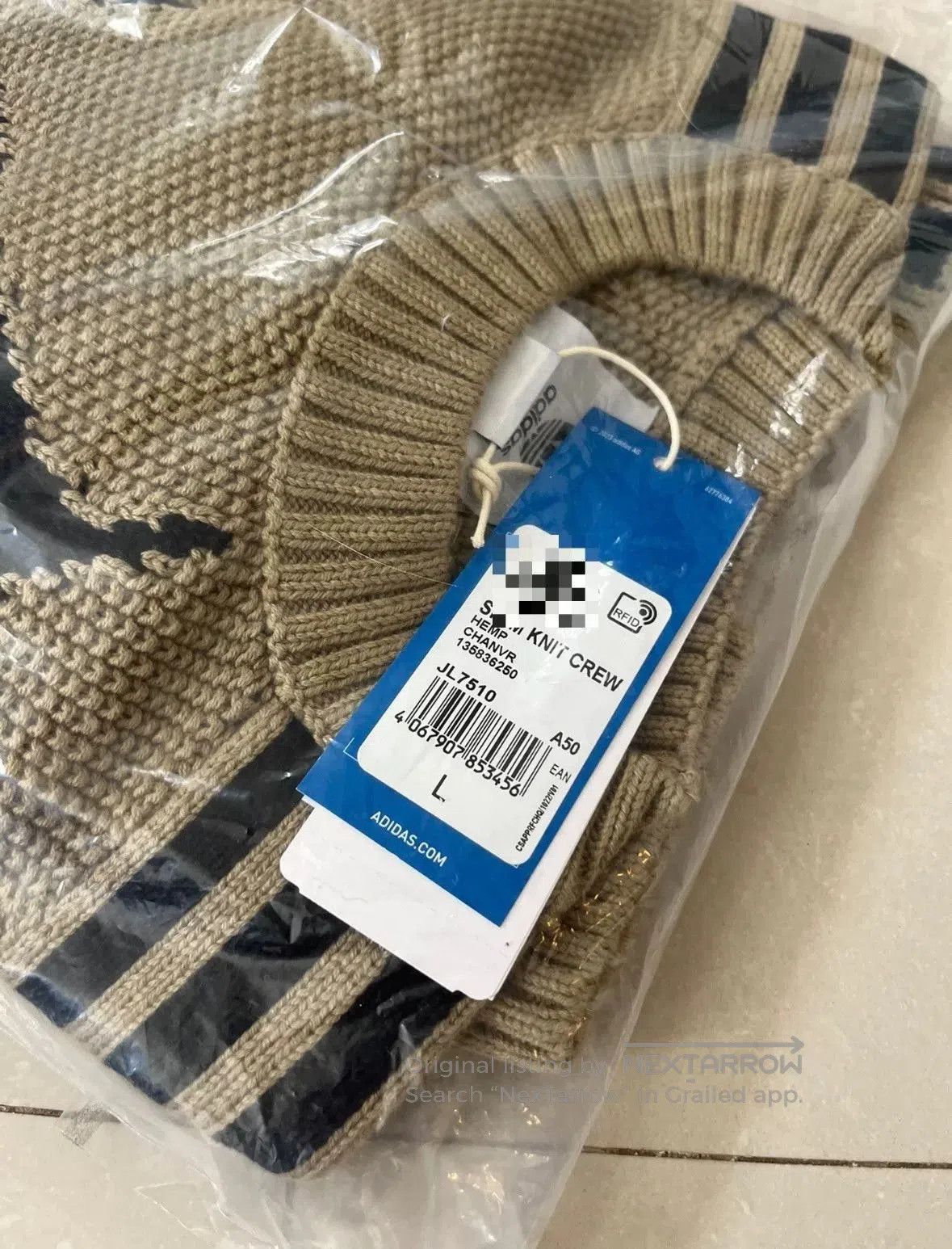 Song For The Mute SFTM x Adidas Sand Knit Sweater. Size US L / EU 52-54 / 3 - 9 Thumbnail