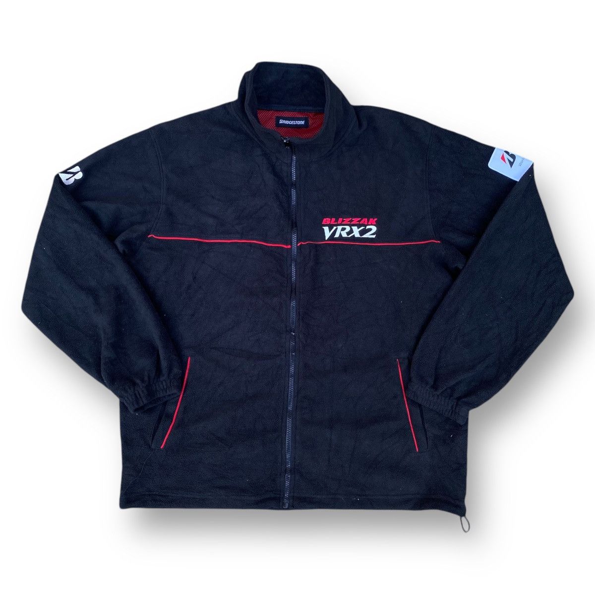 Japanese Brand × Sports Specialties Vintage Bridgestone Blizzak VRX2 Fleece Racing Jacket. #D9 Size US XL / EU 56 / 4 - 1 Thumbnail