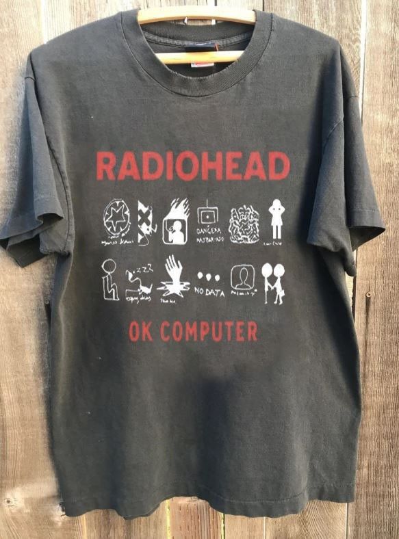 Other Radiohead OK Computer Band Charcoal Unisex T shirt Size US L / EU 52-54 / 3 - 1 Preview
