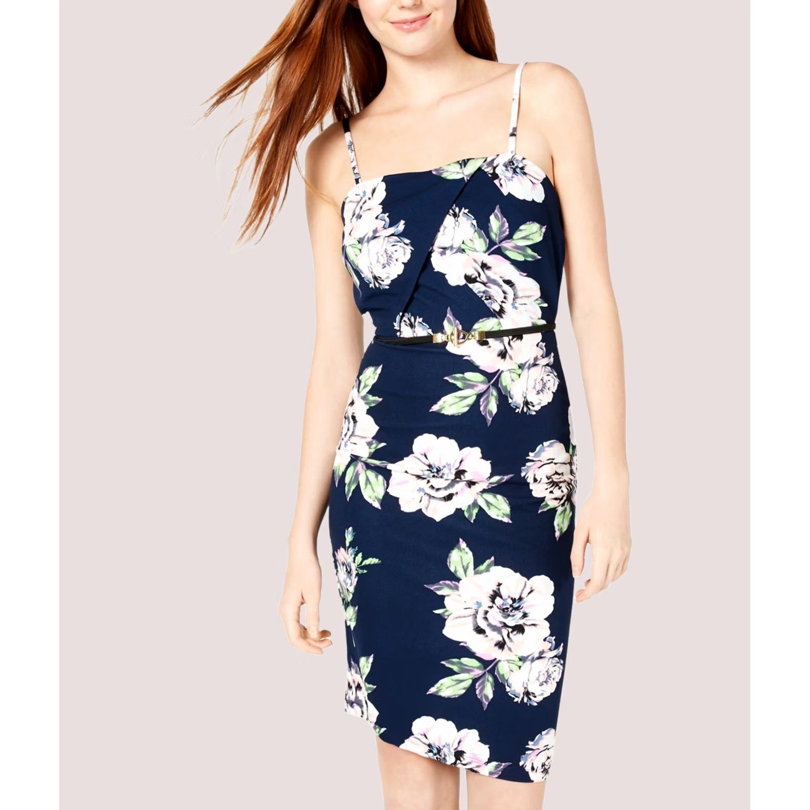 Vintage VINTAGE Crave Fame Dress Women’s Floral Bodycon Blue XXS Size XXS / US 00 / IT 34 - 1 Preview