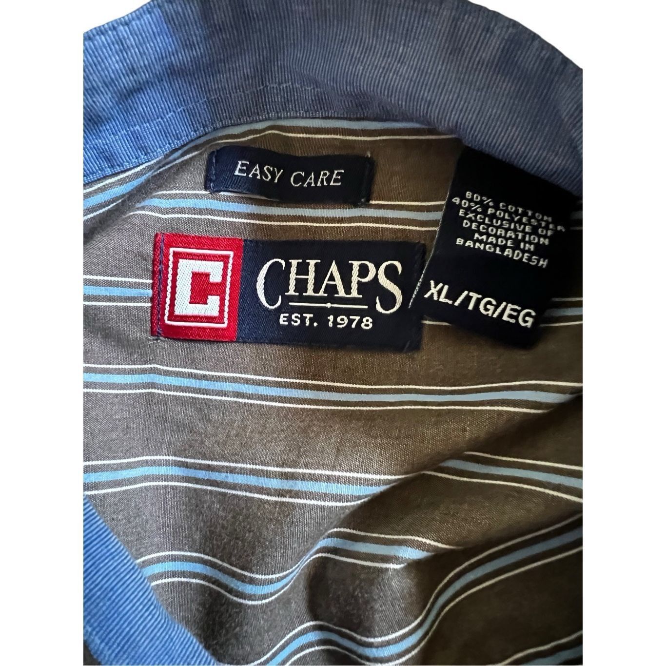 Chaps CHAPS Easy Care Button Front Shirt size XL Size US XL / EU 56 / 4 - 5 Thumbnail