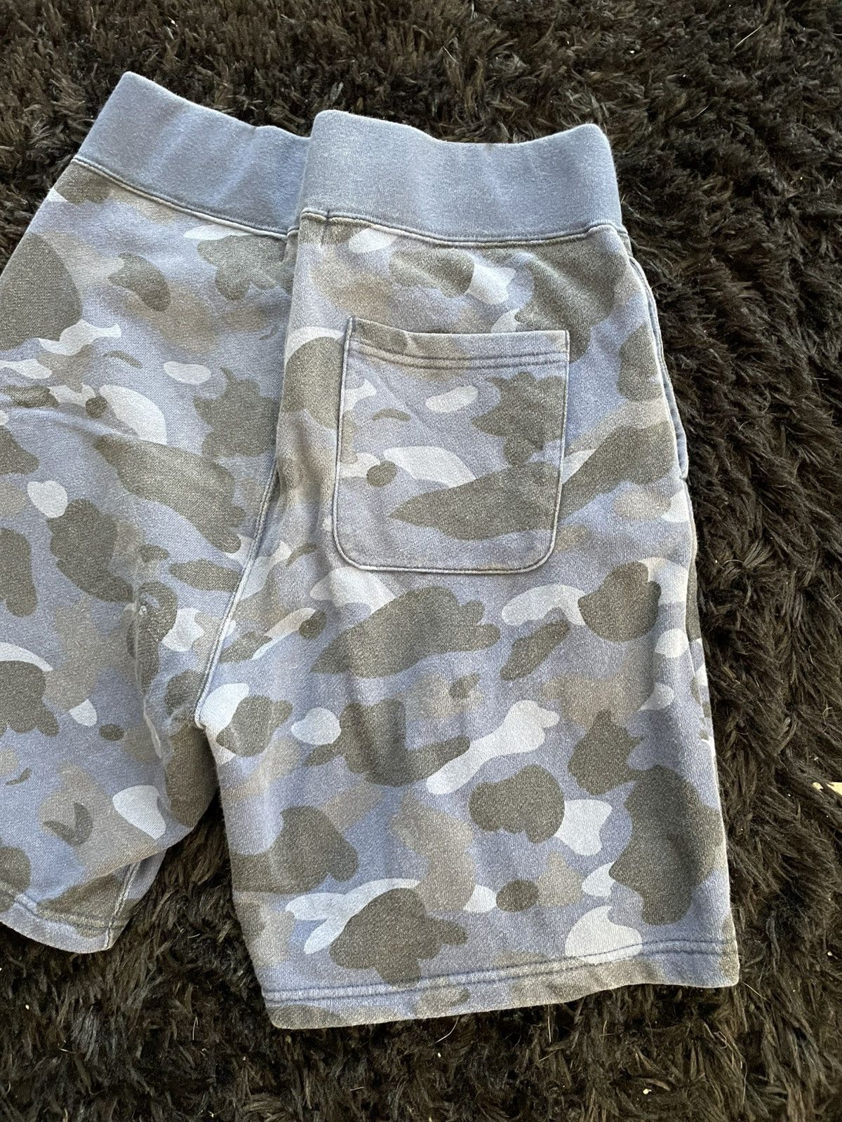 Bape Bape Blue Camo Sweat Shorts Size US 30 / EU 46 - 6 Thumbnail