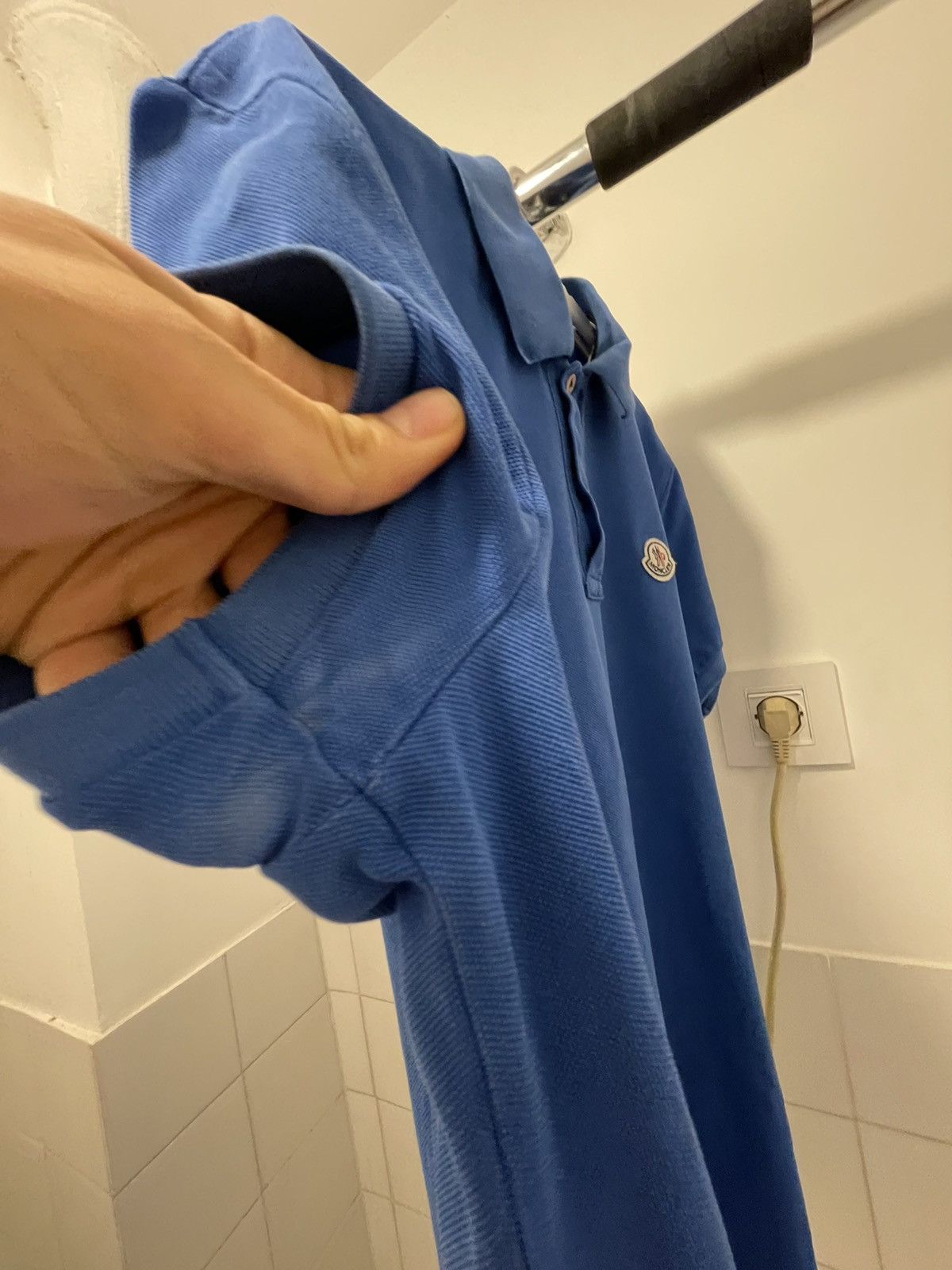 Moncler Premium Feel: Moncler Blue Polo Shirt Size XL - Iconic Size US XL / EU 56 / 4 - 6 Thumbnail