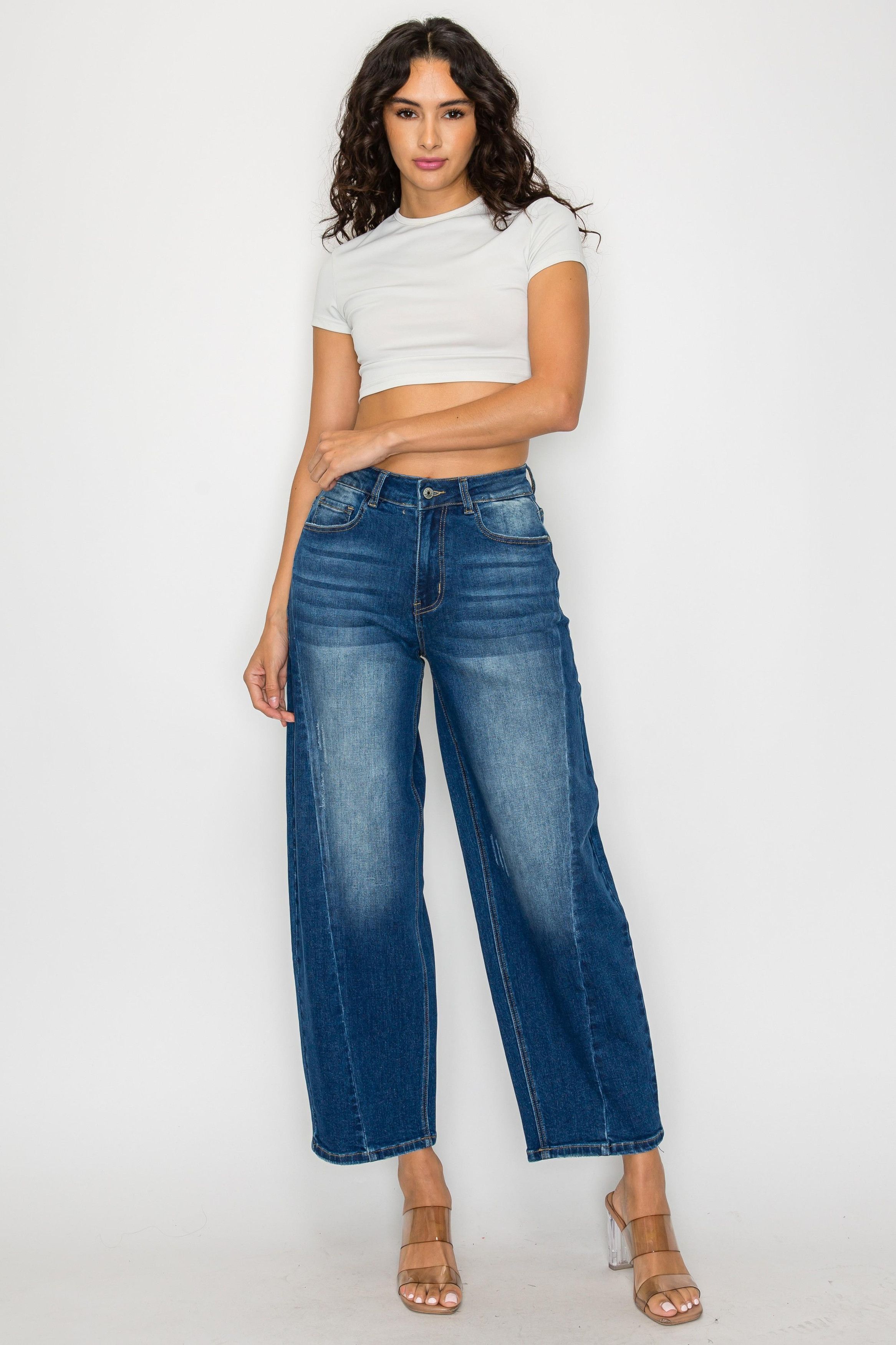 Other Women's high-waisted stretch fit denim pants in medium blue Size 28" / US 6 / IT 42 - 1 Thumbnail