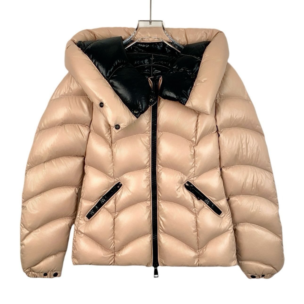 Moncler Moncler Akebia Series Hooded Down Jacket Meat Pink Size XS Size XS / US 0-2 / IT 36-38 - 1 Thumbnail