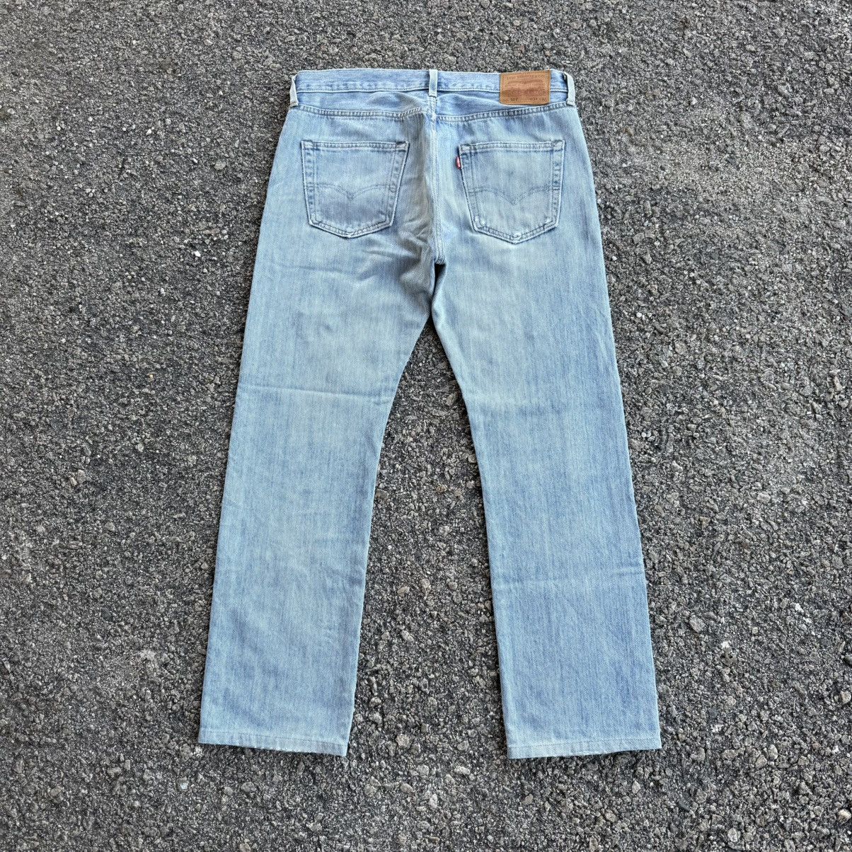 Levi's LEVI'S 501 PREMIUM STRAIGHT FADED JEAN DENIM PANTS Size US 35 - 10 Thumbnail