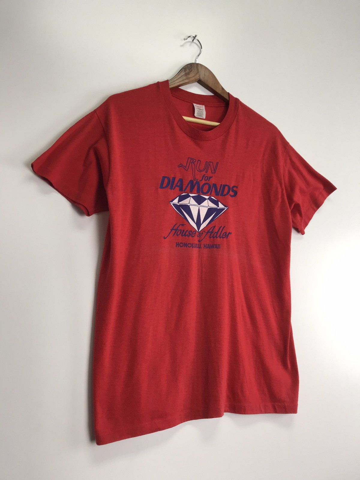 Vintage Vintage 80s Run for Diamonds tee Size US XL / EU 56 / 4 - 4 Thumbnail
