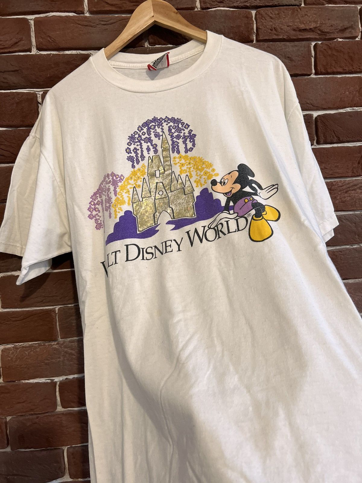 Cartoon Network Rare Vintage 90s Mickey Mouse Walt Disney World Cartoon Tee Size US XL / EU 56 / 4 - 2 Thumbnail
