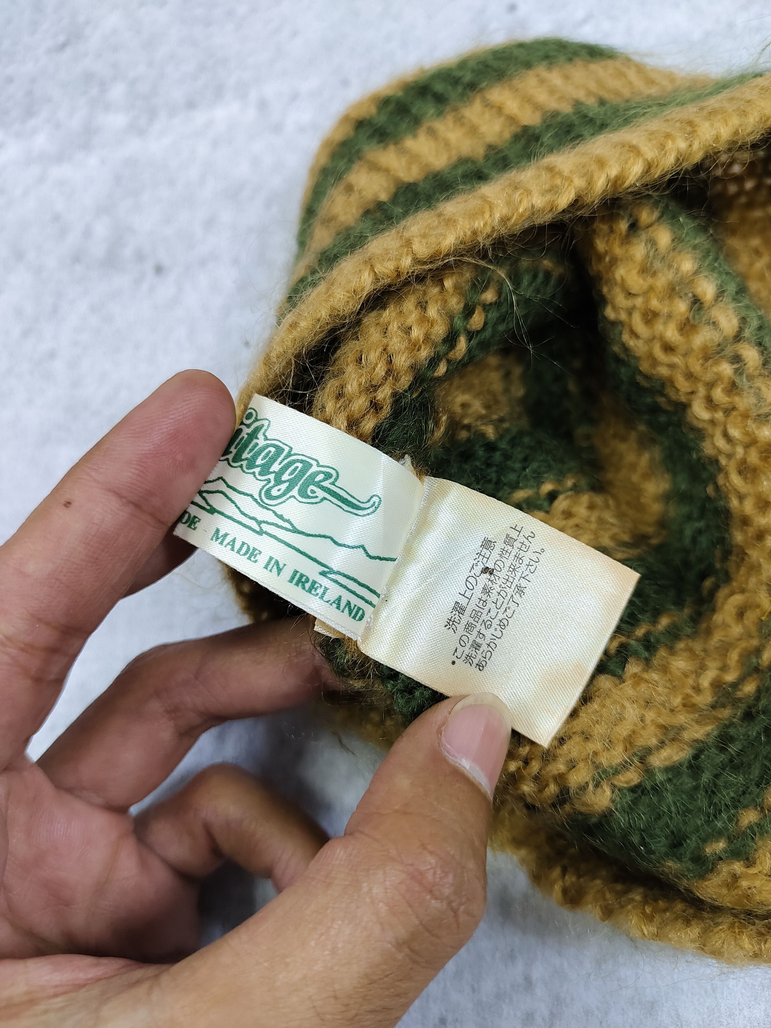 Vintage 1990s Heritage- Artisan Made Archive Wool Knit Beanie Hat Size ONE SIZE - 8 Thumbnail