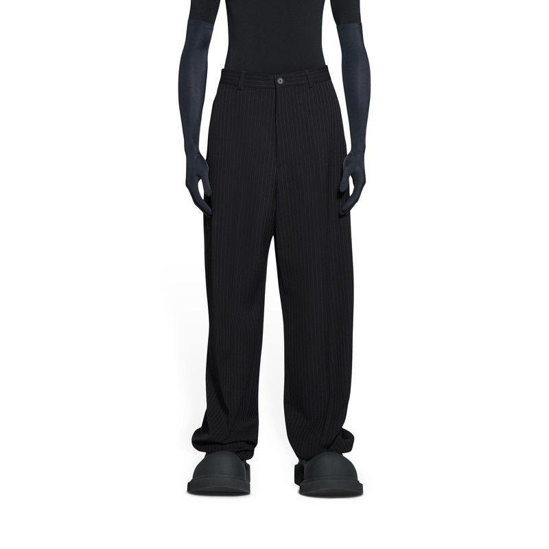 Balenciaga o1w1db10425 Large Fit Tailored Pant in Black Size US 36 / EU 52 - 5 Thumbnail